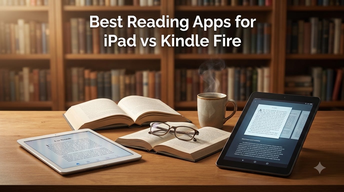 Best Reading Apps for iPad vs Kindle Fire
