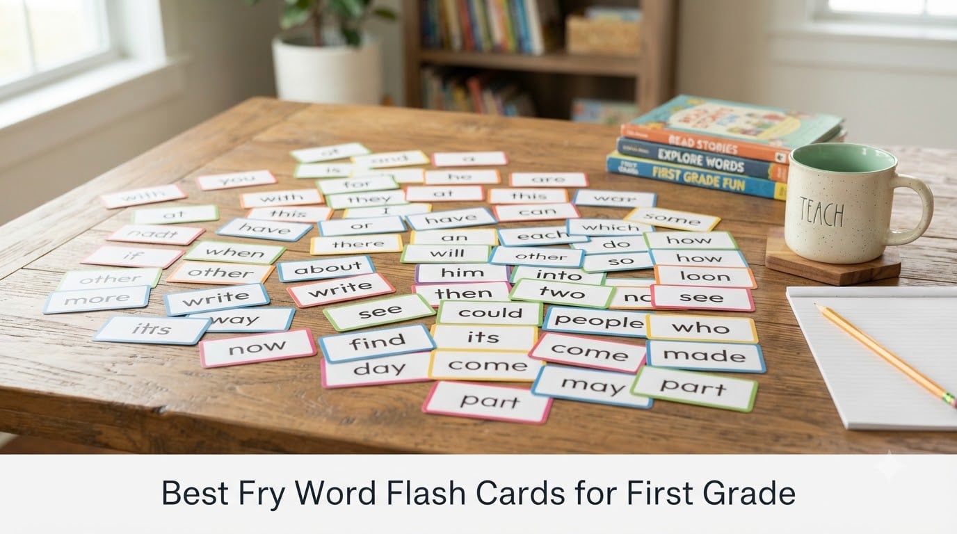 Best Fry Word Flash Cards for First Grade
