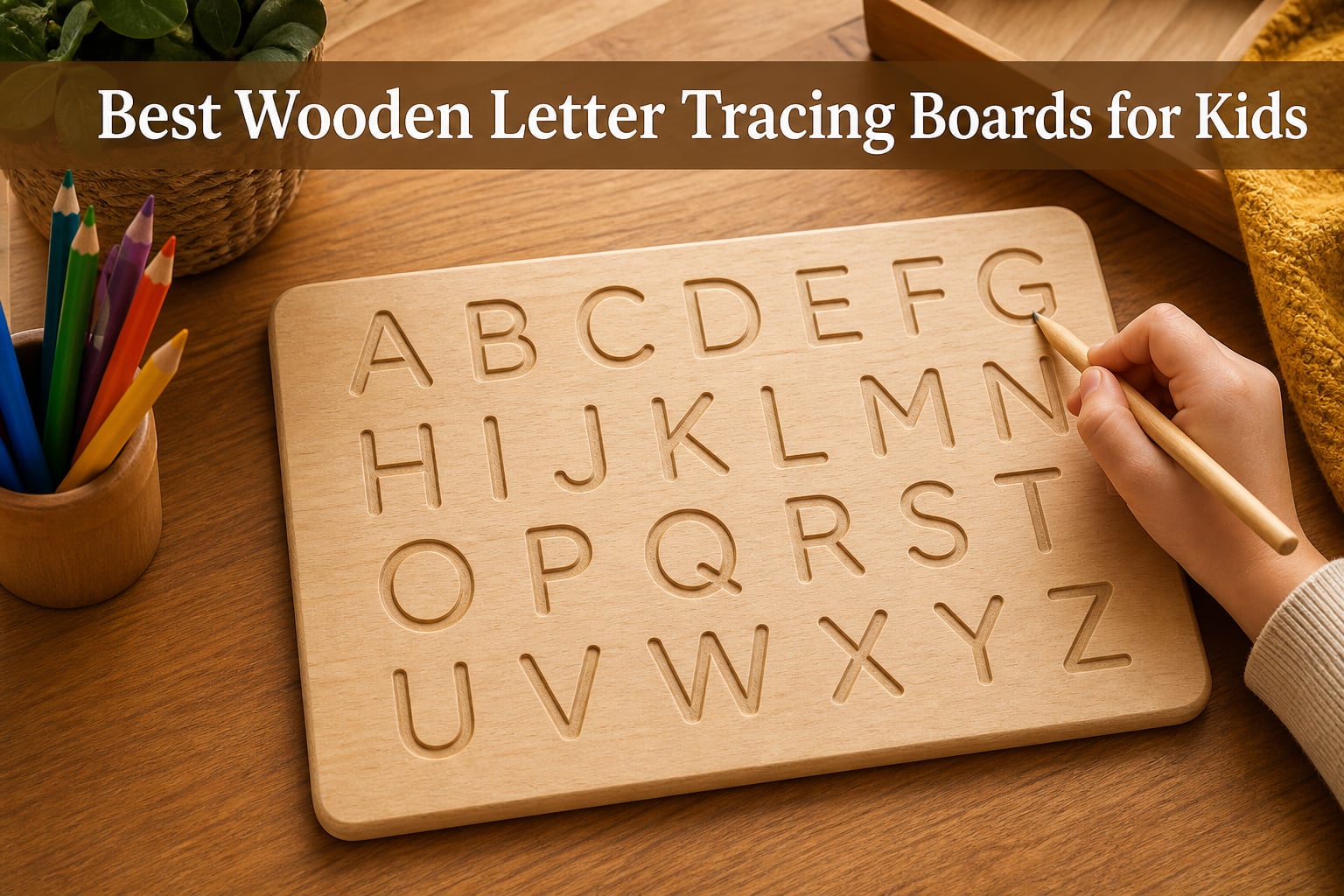 Best Wooden Letter Tracing Boards for Kids