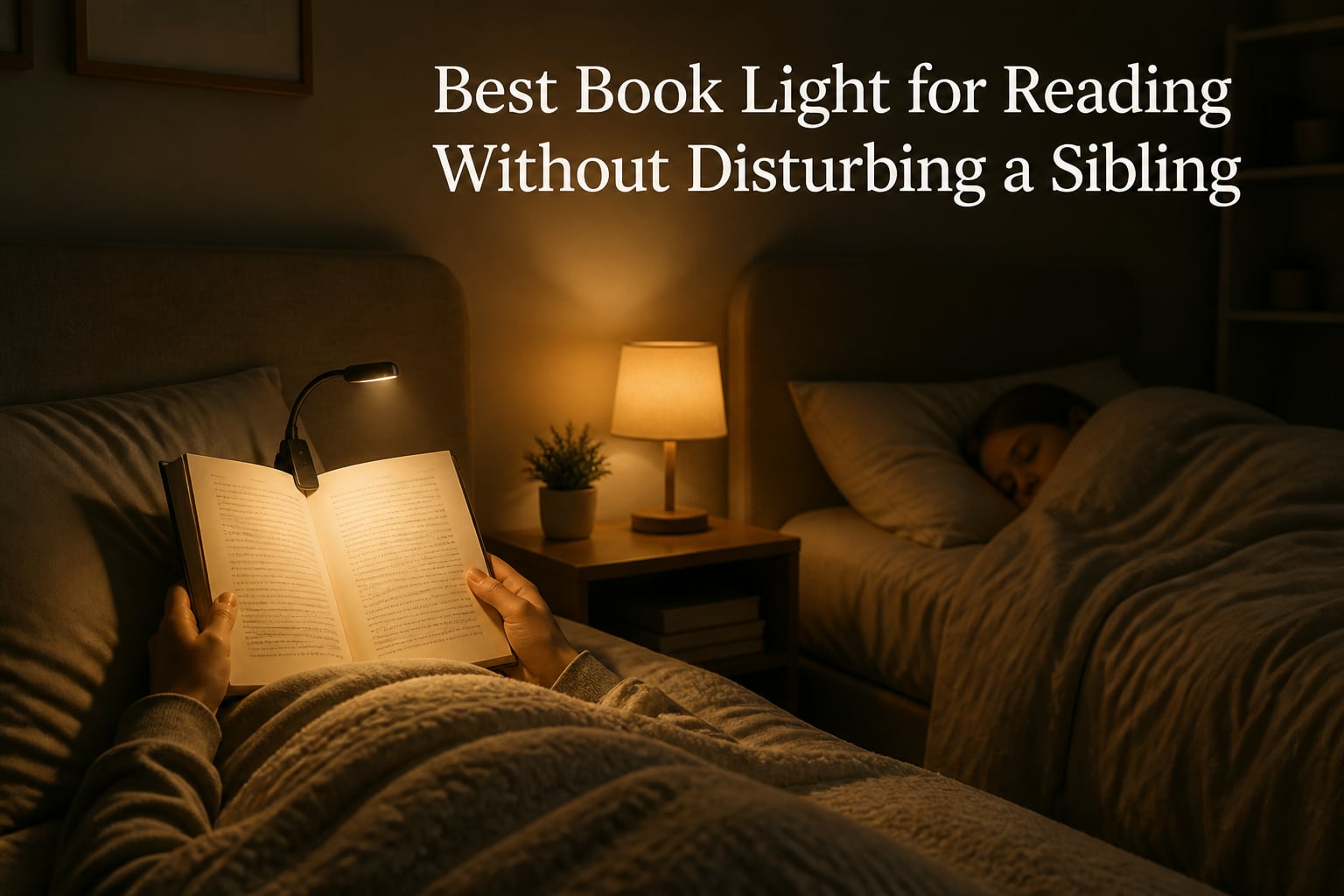 Best Book Light for Reading Without Disturbing a Sibling
