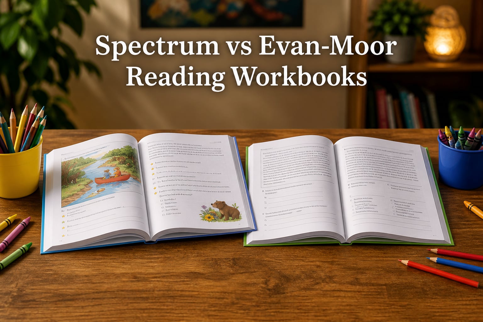 Spectrum vs Evan-Moor Reading Workbooks