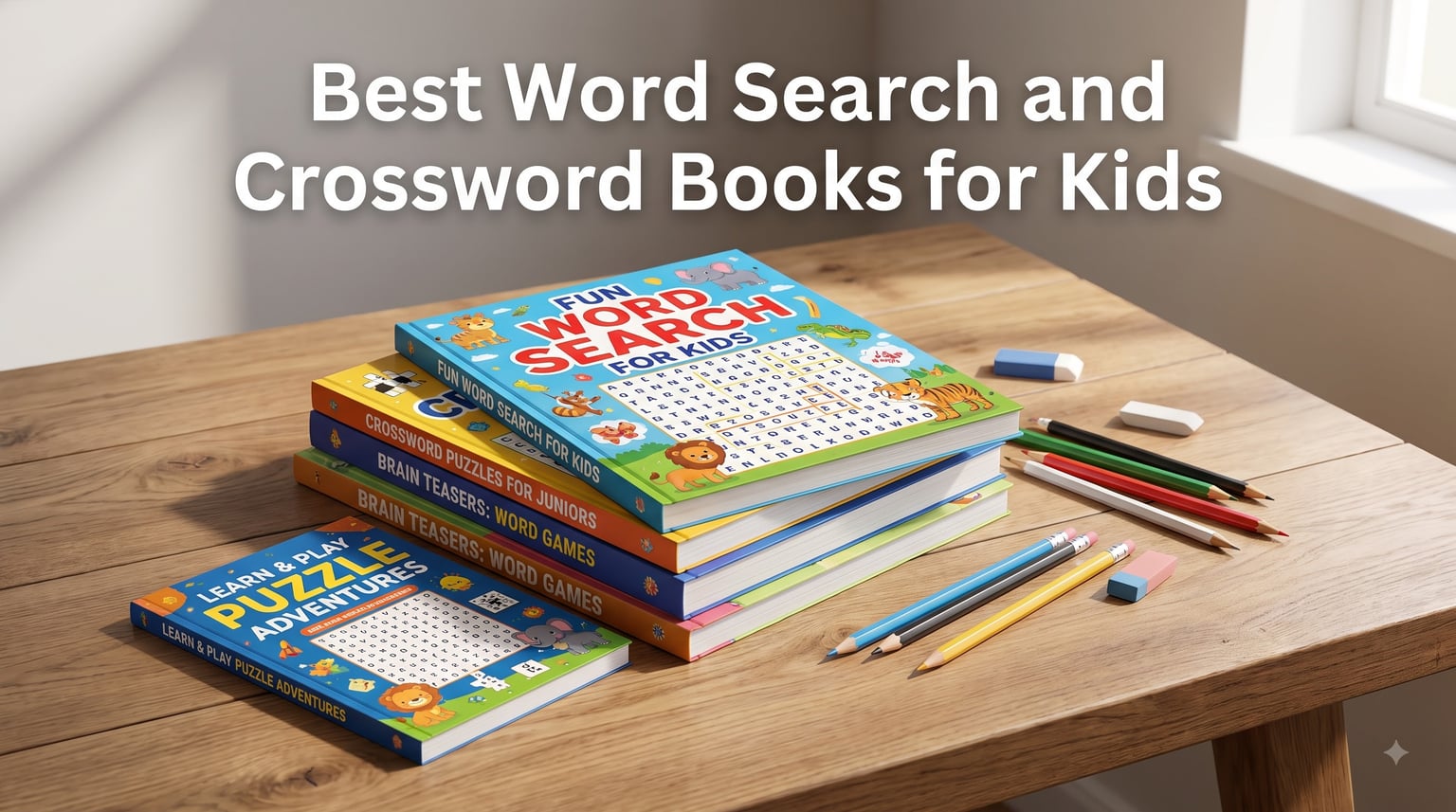 Best Word Search and Crossword Books for Kids