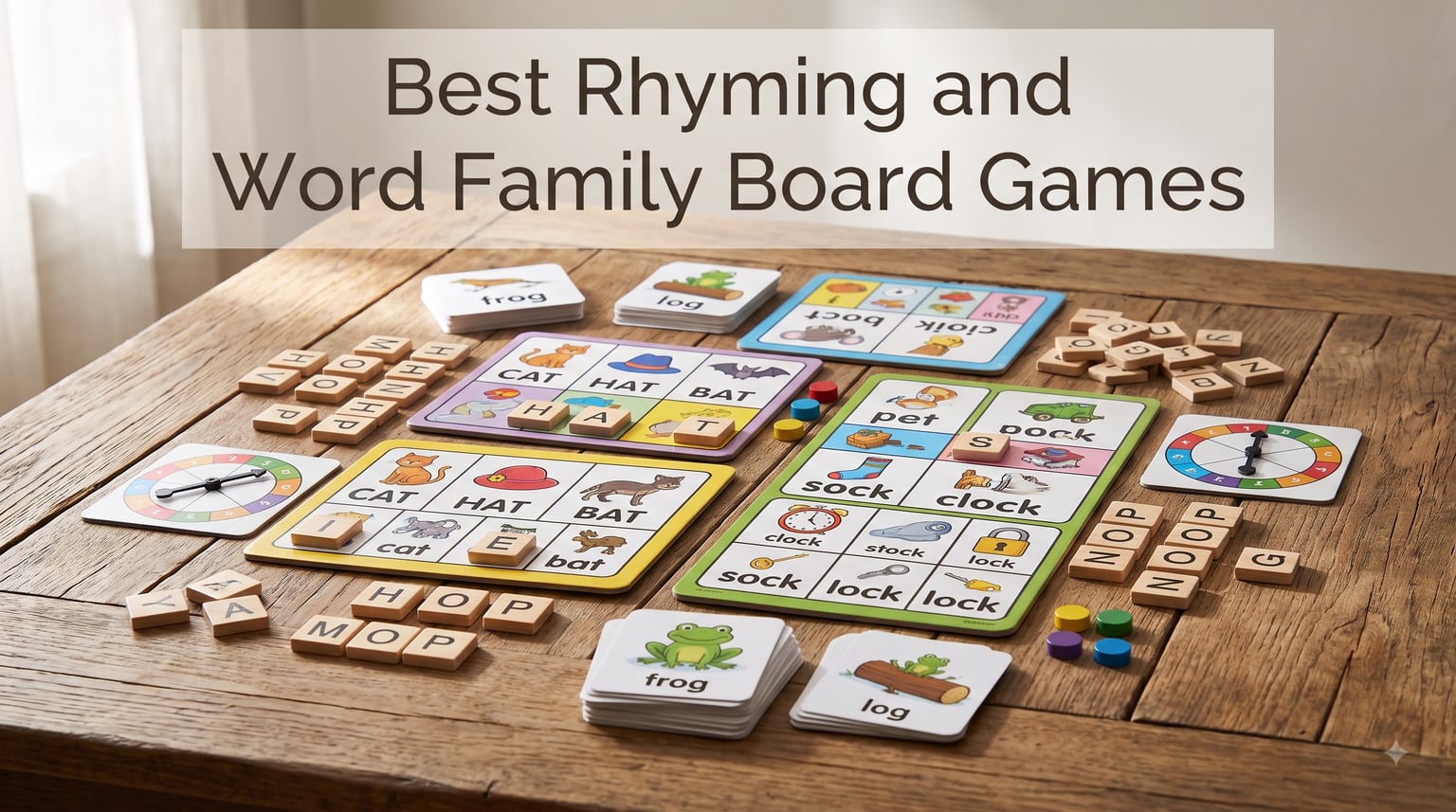 Best Rhyming and Word Family Board Games