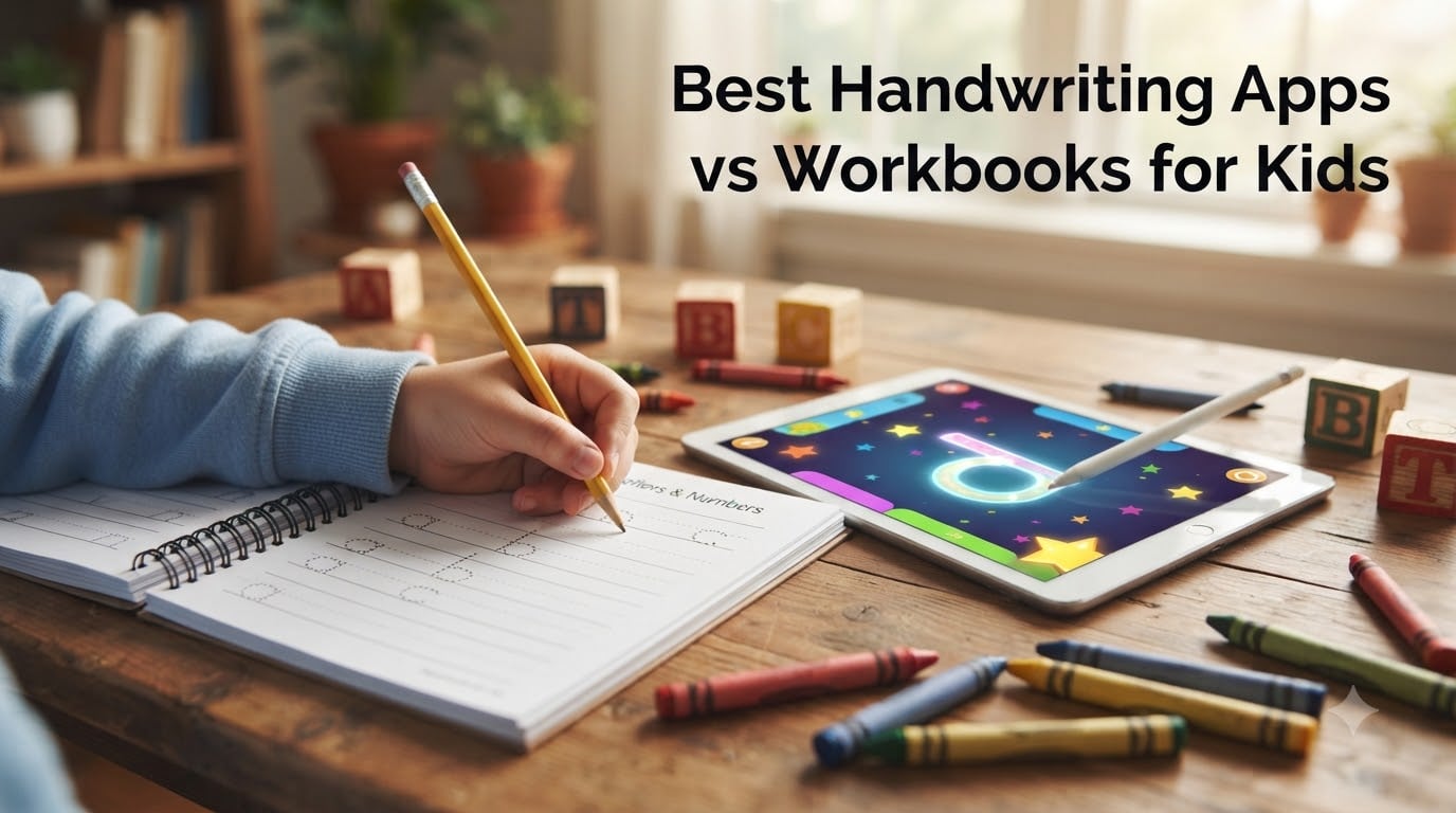 Best Handwriting Apps vs Workbooks for Kids