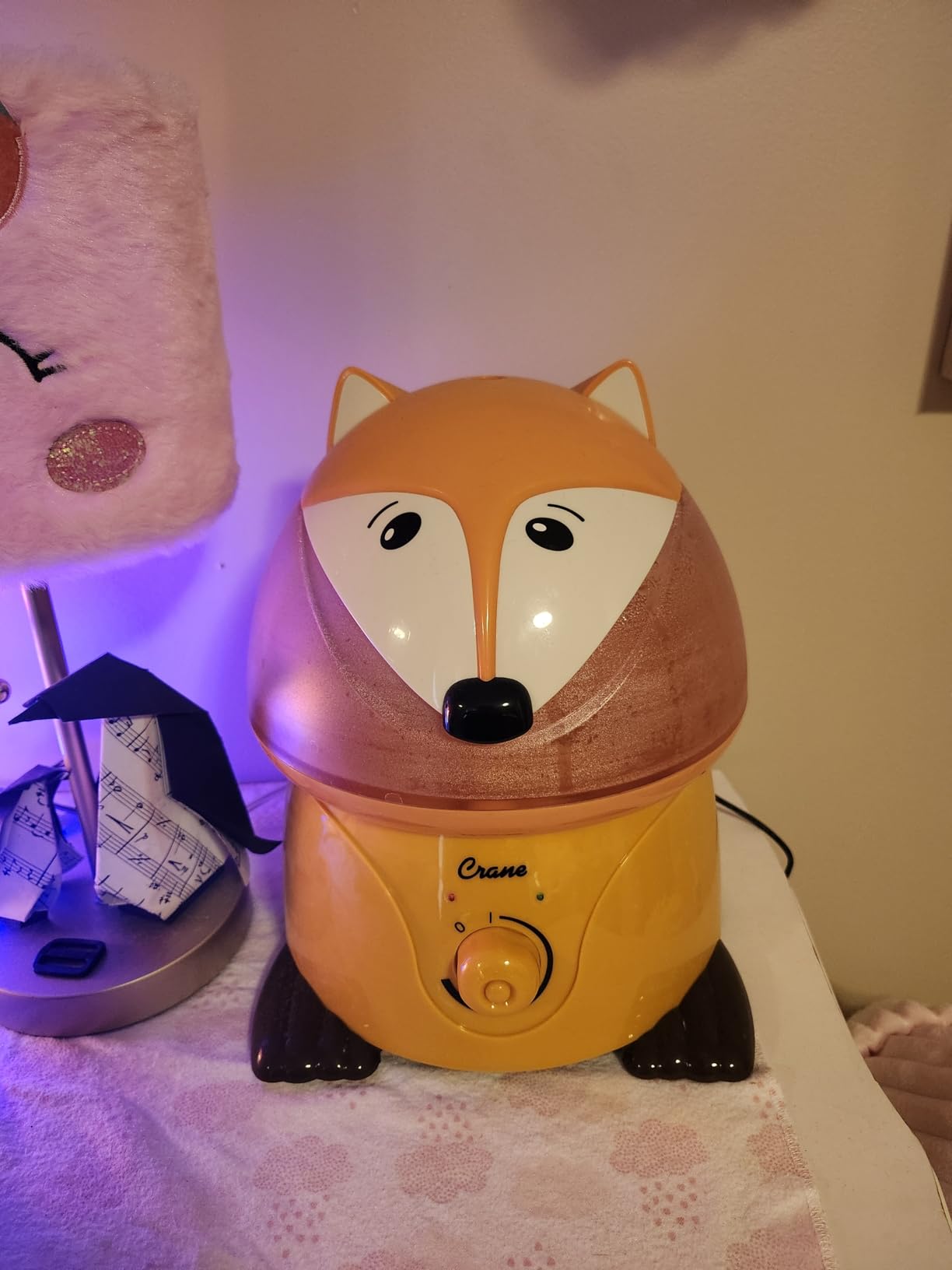 Crane Ultrasonic Cool Mist Animal Humidifier for Kids Bedroom and Nursery, 1 Gallon Easy Clean, Adjustable Settings, Frog Humidifier customer photo 2