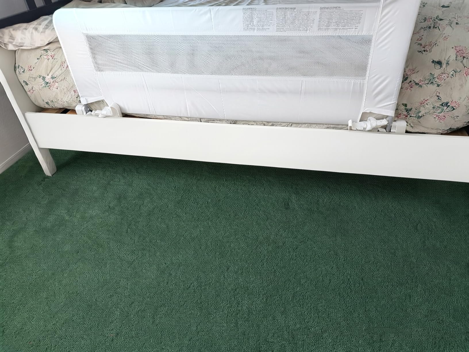 Regalo Safety 54” Extra Long Hideaway Bed Rail Guard for Toddlers, Toddler Bed Rail with Reinforced Anchor Safety System, 20” Tall Bed Safety Rail, Fits Twin, Full & Queen Beds customer photo 1
