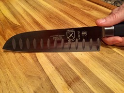 Mercer Culinary M20707 Genesis 7-Inch Santoku Knife,Black customer photo 2