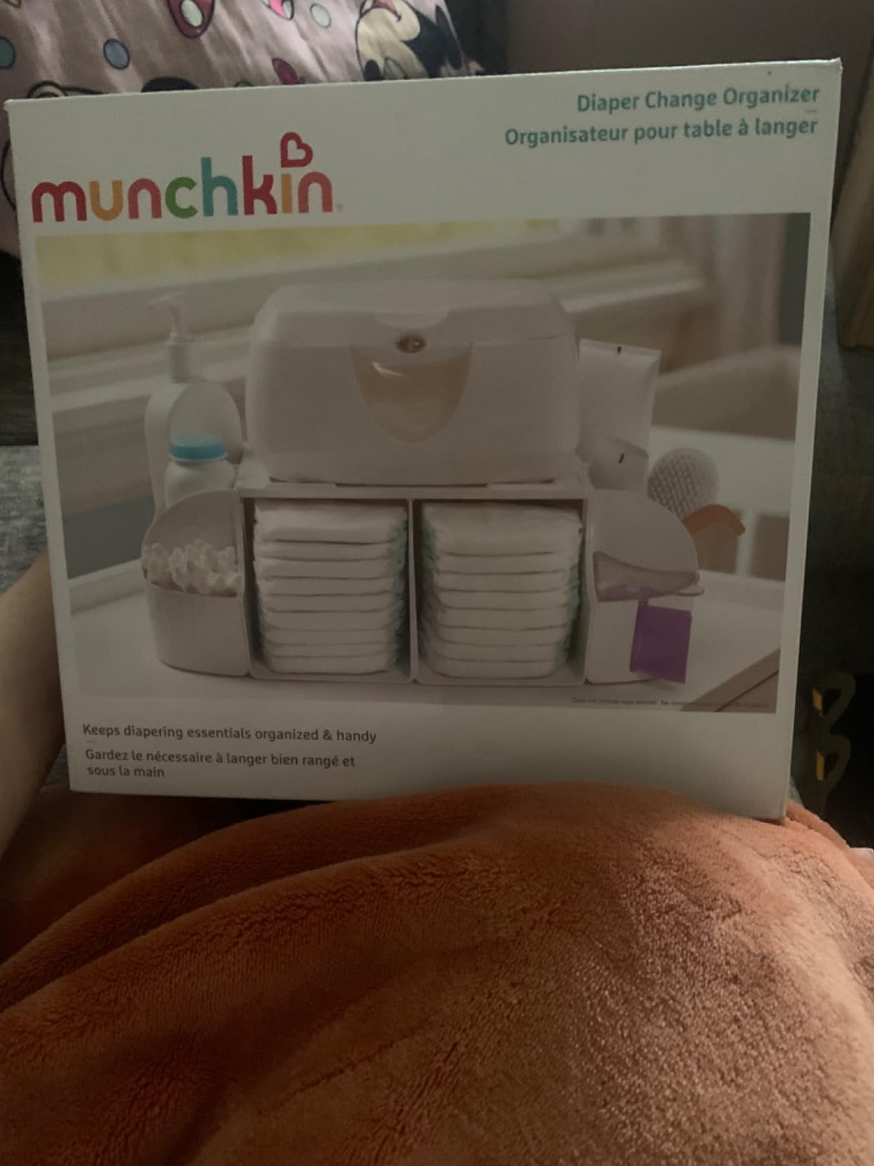 Munchkin® Diaper Change Organizer, Green/white customer photo 2