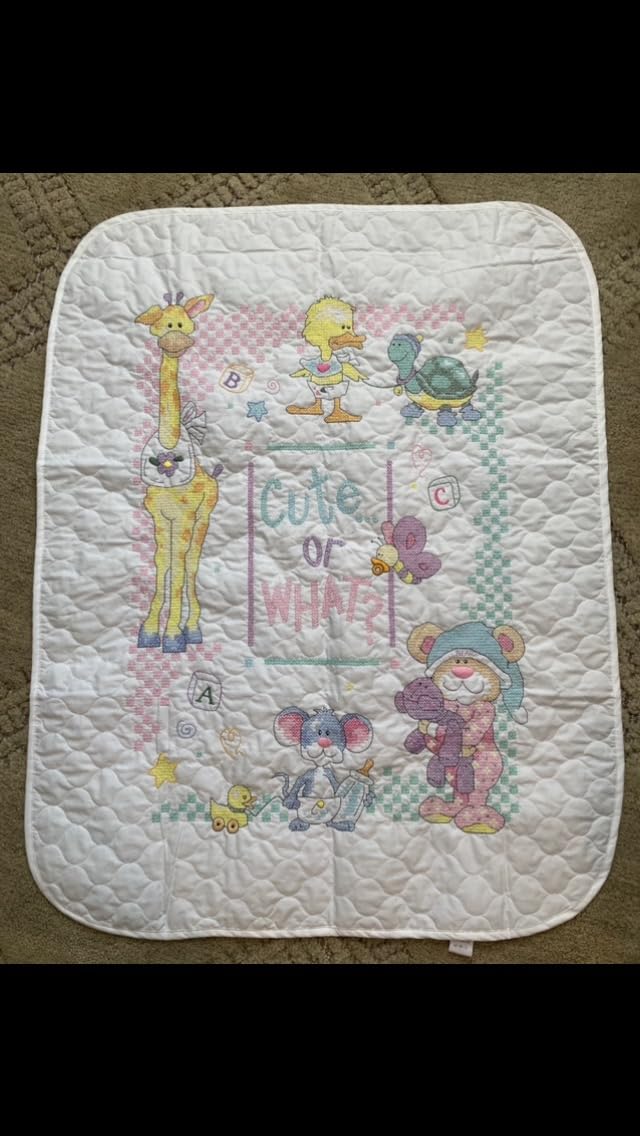 Dimensions Stamped Cross Stitch Baby Quilt 34