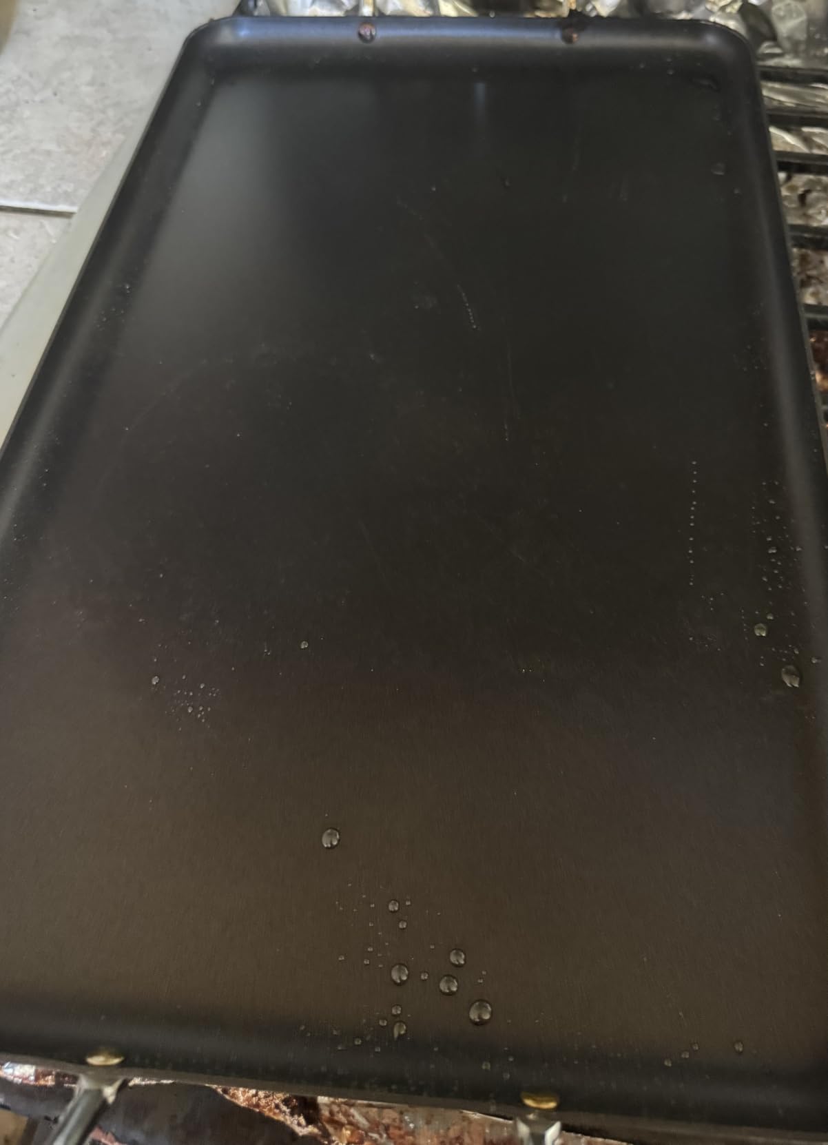 Imusa Double Burner Griddle Non-Stick 20-Inch, Black customer photo 2