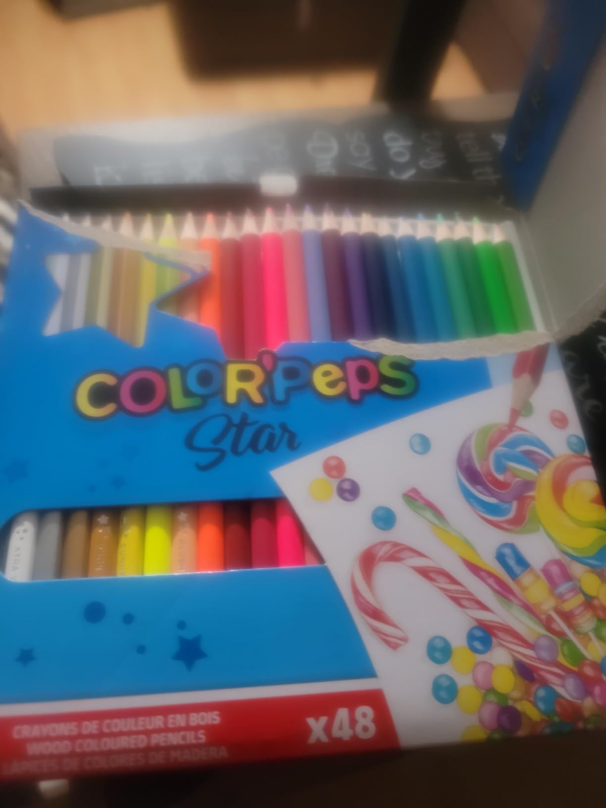 Maped - Color'Peps - Triangular jumbo colored pencils - Assorted - 12 count customer photo 1