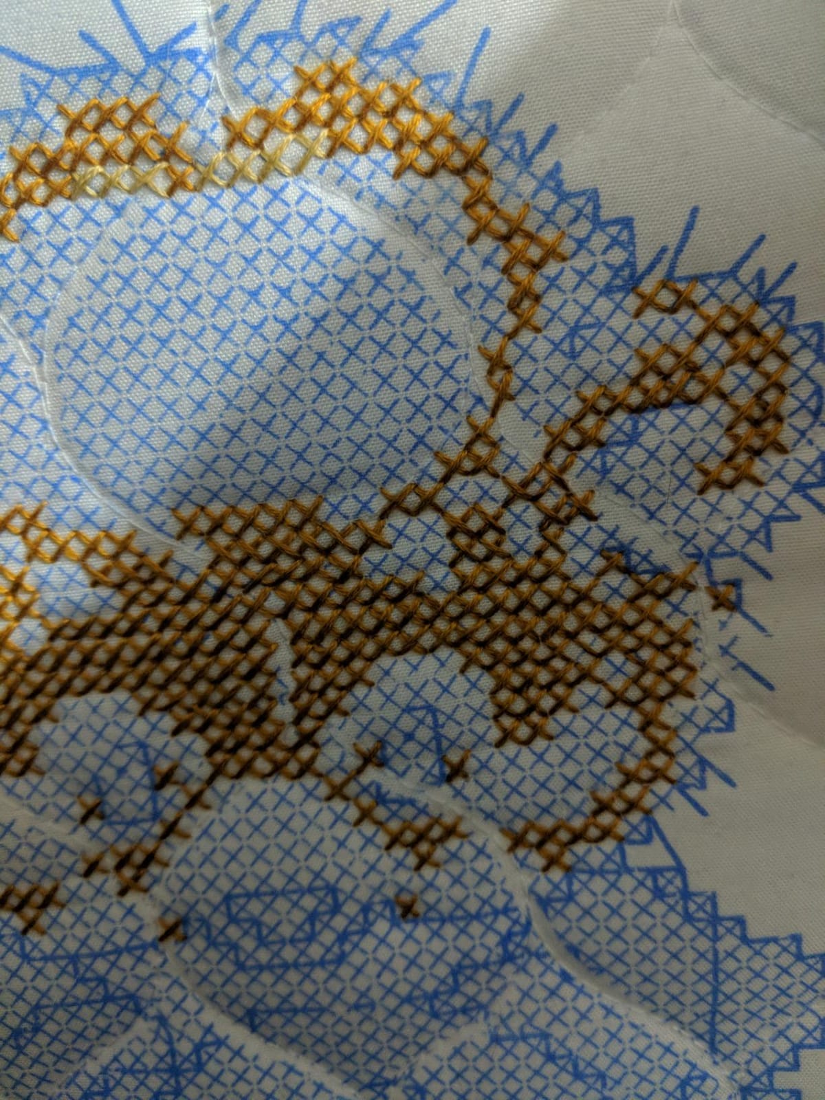 Tobin Bears Stamped for Cross Stitch Baby Quilt Kit,Baby Bears,43