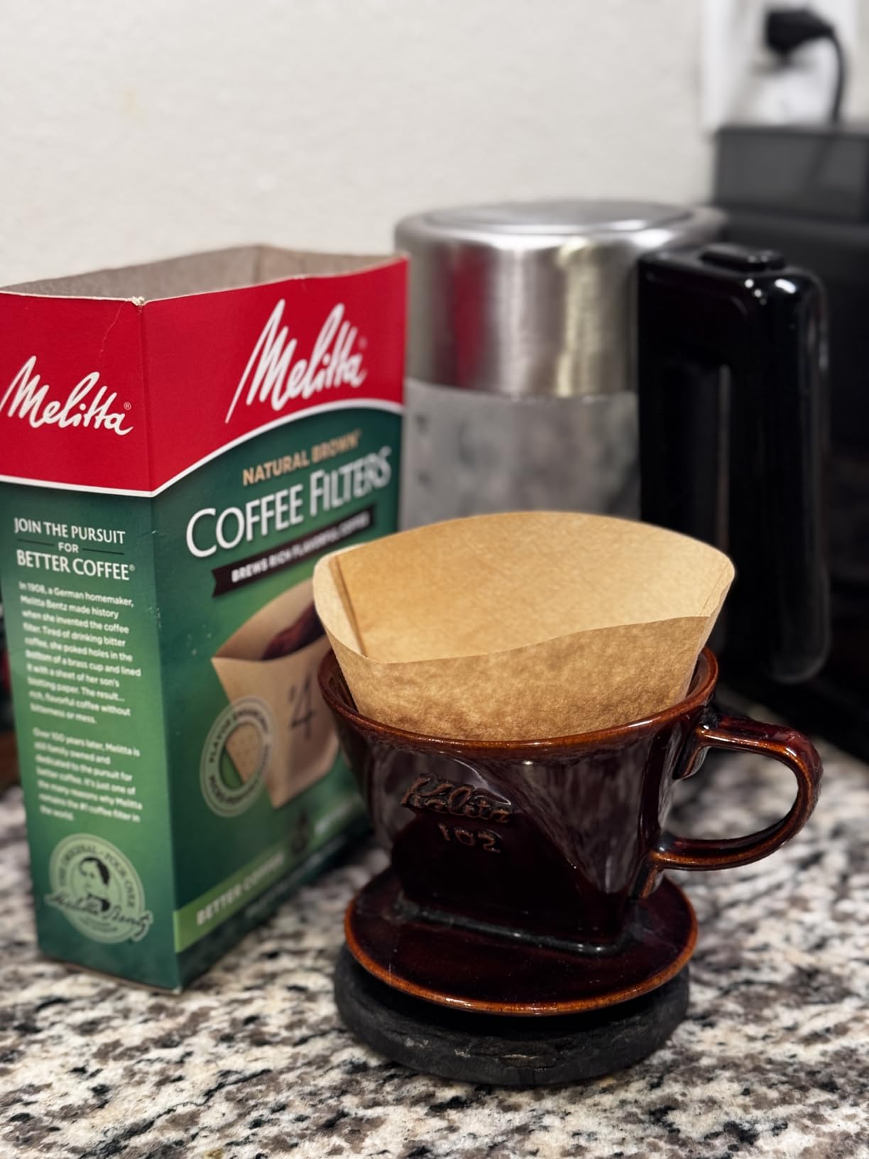Kalita - 2001 Kalita 102 Ceramic Dripper Coffee Dipper, white customer photo 1