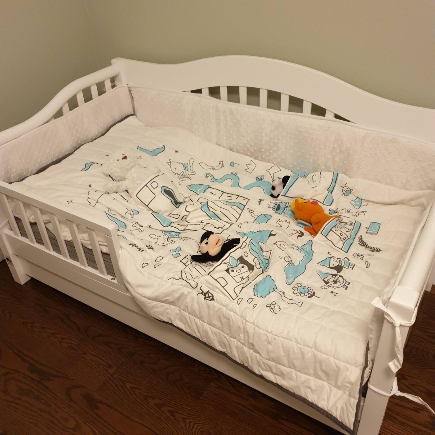 Dream On Me Toddler Day Bed in White – Greenguard Gold & Baby Safety Alliance Certified, Low-to-Floor Design, Removable Safety Guard Rail, Non-Toxic Finish, Includes Storage Drawer customer photo 2