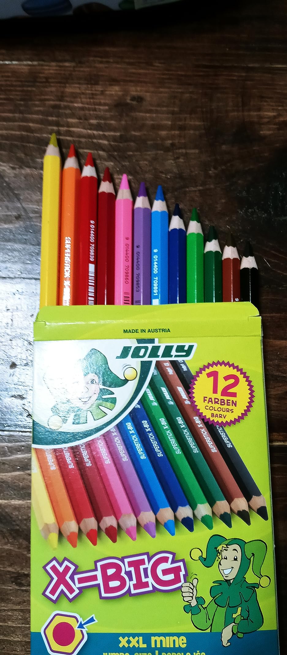 Jolly X-Big Jumbo Colored Pencils; Set of 12, Perfect for Special Needs, Art Therapy, Pre-School and Early Learners, Multicolor (3099-0001) customer photo 2