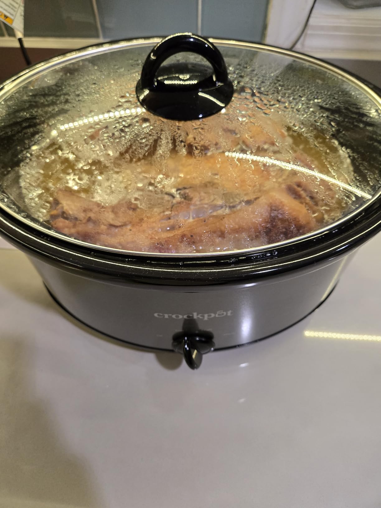 Crock-Pot 7-Quart Manual Slow Cooker, Family Size Serves 8+ People & Fits 6-lb Roast, Removable Stoneware with Warming Setting, Dishwasher Safe for Easy Cleanup, Stainless Steel customer photo 2
