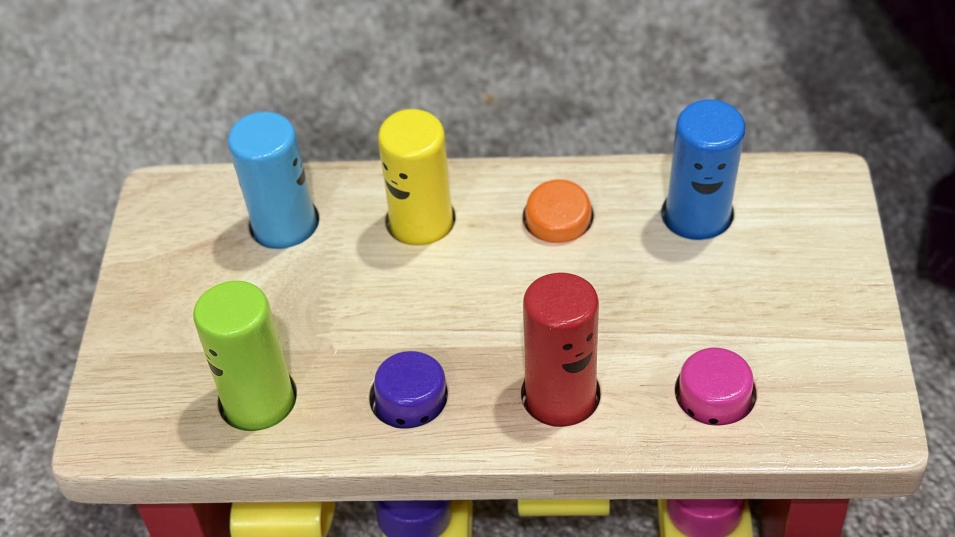 Melissa & Doug Deluxe Wooden Pounding Bench Toy with Mallet customer photo 1