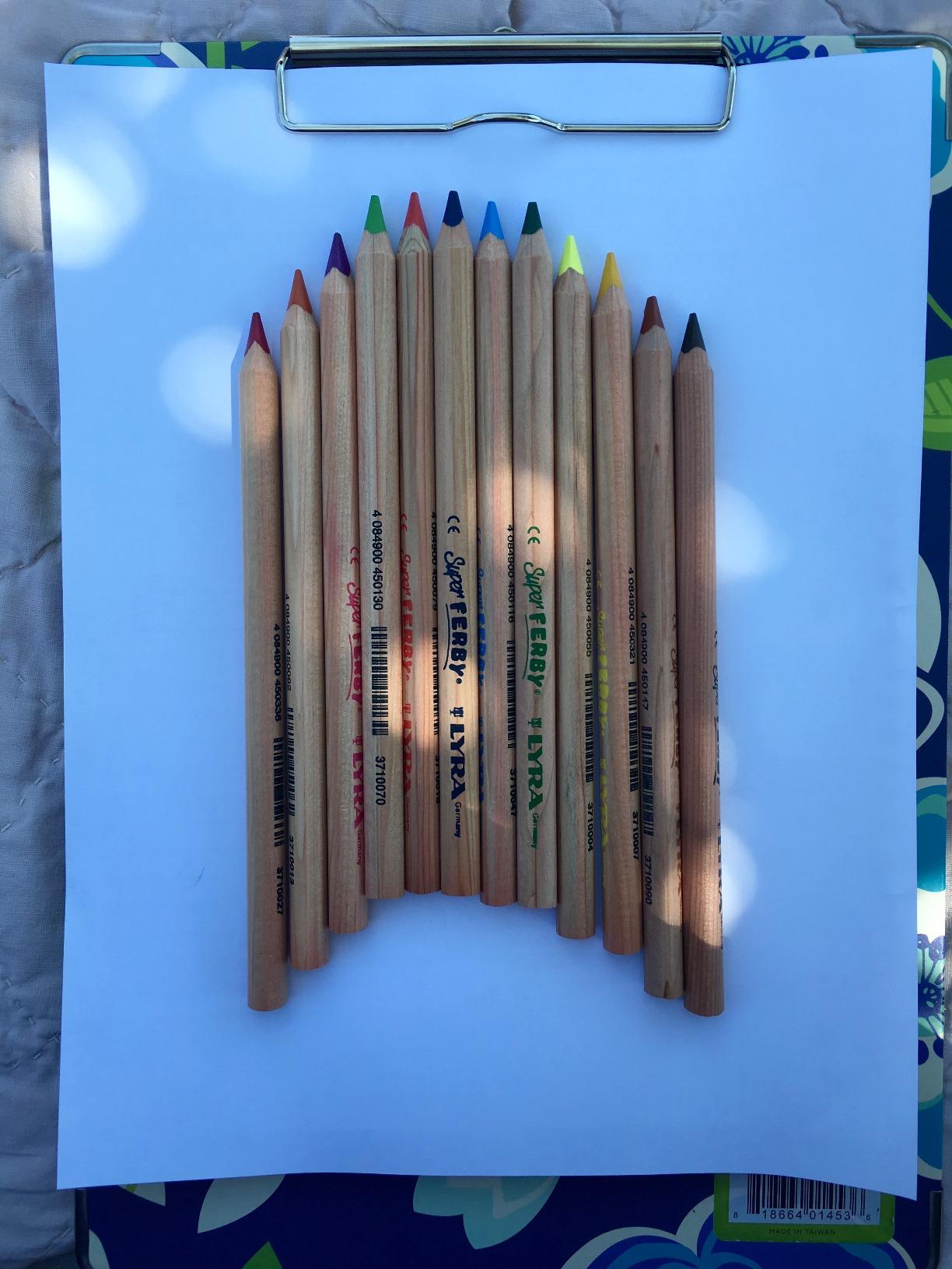 Lyra Waldorf Selection Giant Triangular Colored Pencil, Unlacquered, Set of 6 Super Ferby Pencils, Assorted Colors (3711061) customer photo 1