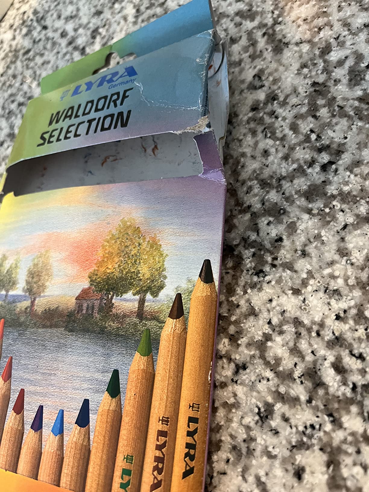 Lyra Waldorf Selection Giant Triangular Colored Pencil, Unlacquered, Set of 6 Super Ferby Pencils, Assorted Colors (3711061) customer photo 2