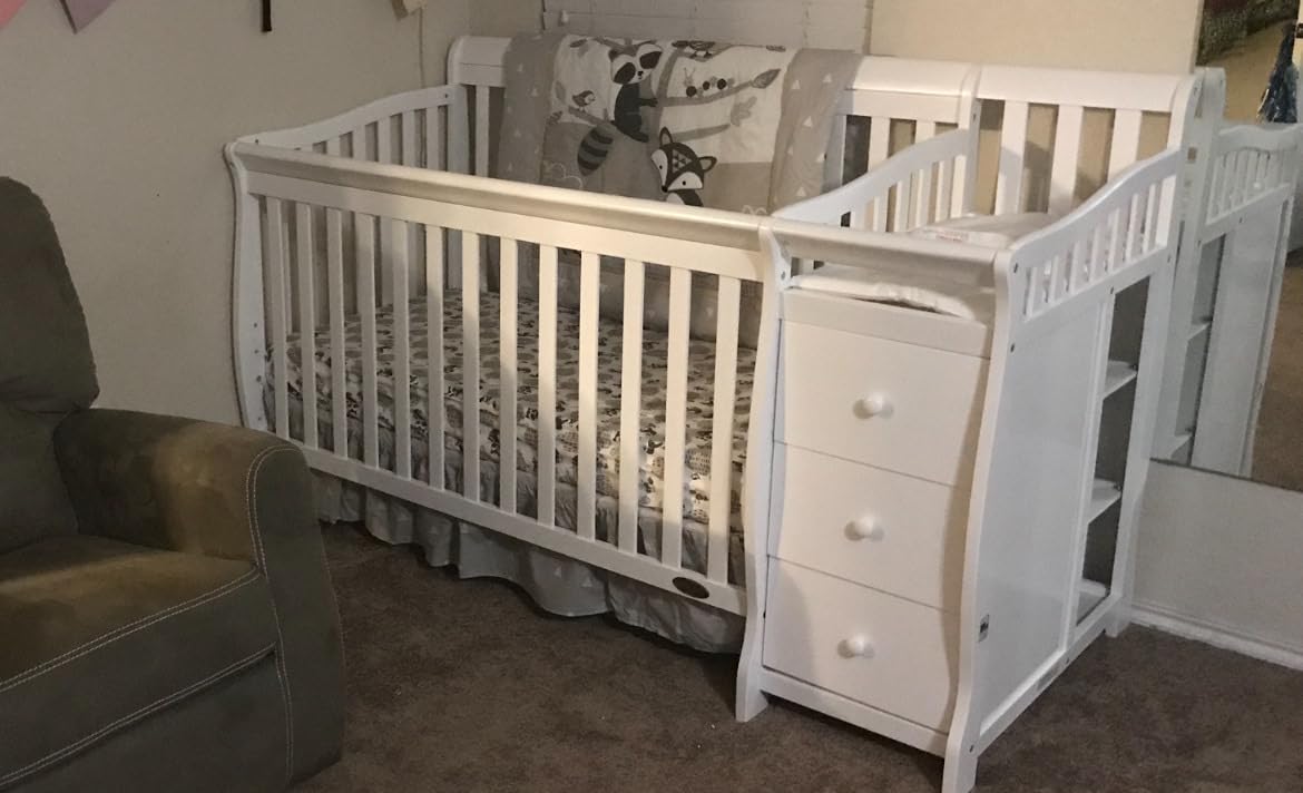Dream On Me Brody 5-in-1 Convertible Crib and Changer, GREENGUARD Gold customer photo 2