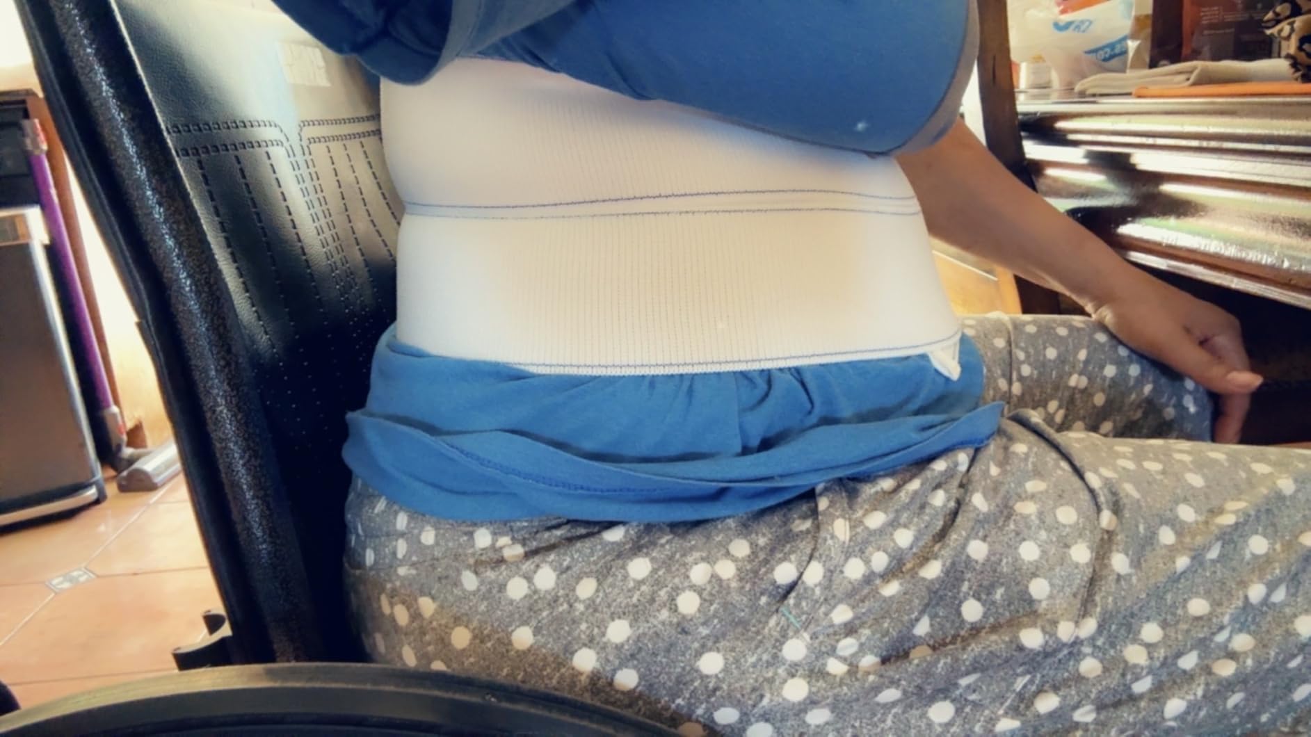 NYOrtho Abdominal Binder Lower Waist Support Belt - Compression Wrap for Men and Women MADE IN USA customer photo 2