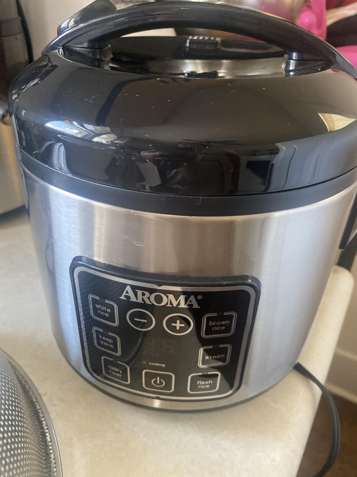 AROMA Digital Rice Cooker, 4-Cup (Uncooked) / 8-Cup (Cooked), Steamer, Grain Cooker, Multicooker, 2 Qt, Stainless Steel Exterior, ARC-914SBD customer photo 2