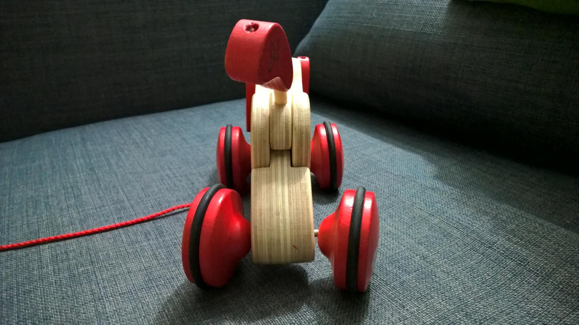 Hape Walk-A-Long Puppy Wooden Pull Toy customer photo 2