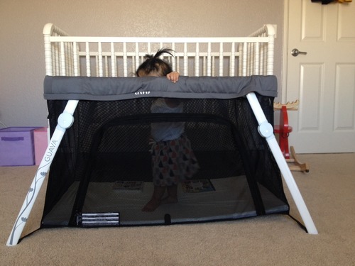 Guava Family Travel Crib Includes Lightweight Backpack Design | Certified Baby Safe Portable Crib | Folding Play Yard, Comfy Mattress for Babies, Toddlers | Compact Baby Travel Bed customer photo 1