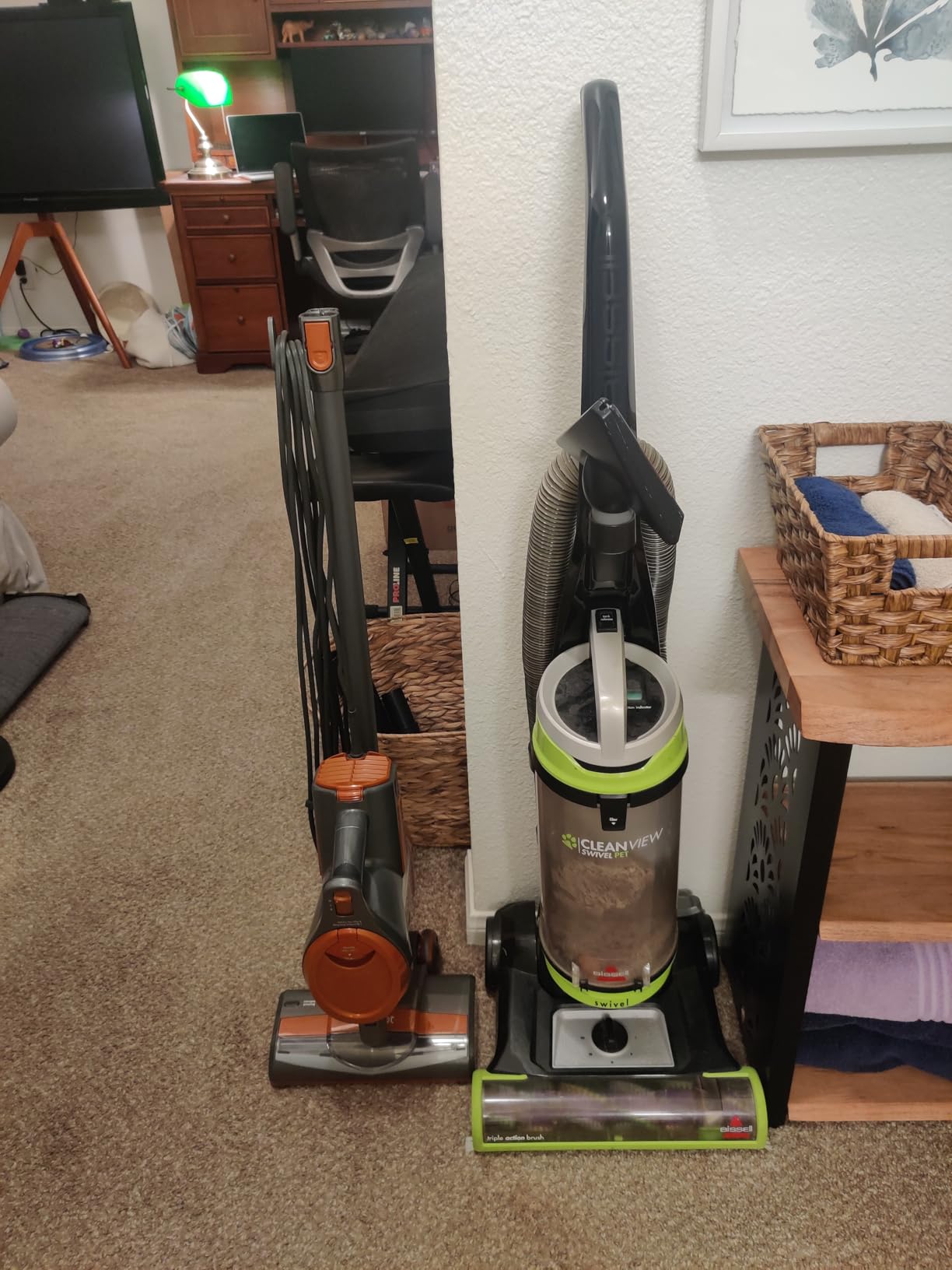 Shark Rocket Corded Stick Vacuum, Carpet & Hard Floors, Gray/Orange, HV301 customer photo 1