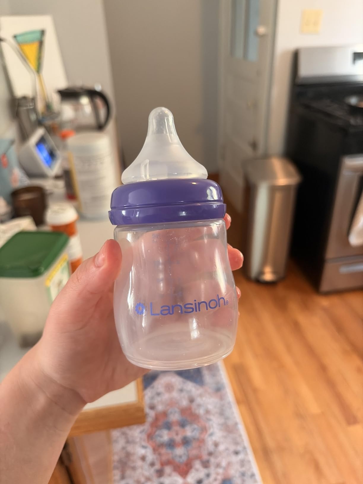 Lansinoh Anti-Colic Baby Bottles, 5 Ounces, 3 Count customer photo 2