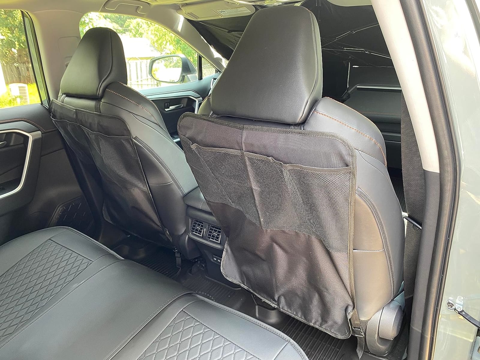 Kick Mats with Organizer -2 Pack Backseat Protector SeatCovers for Your Car, SUV, Minivan or Truck Seats - VehicleBack Seat Kids Safety Accessories -Universal Fit AutomotiveInterior Protectors customer photo 2