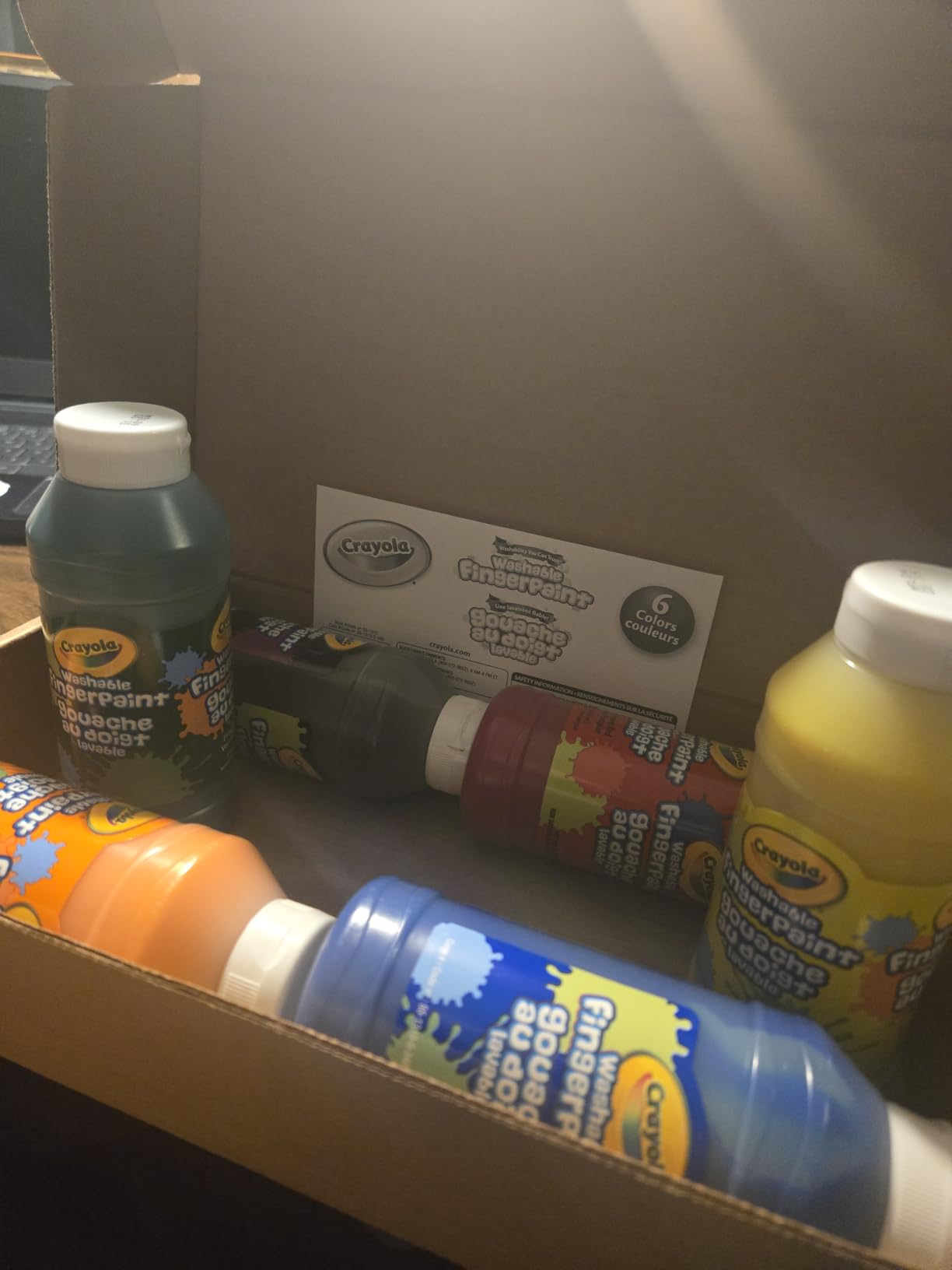 Crayola Washable Finger Paints 6ct, Toddler Art Supplies, Amazon Exclusive customer photo 1
