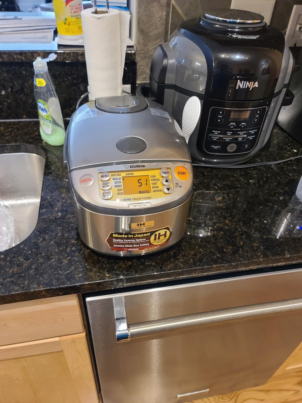 Zojirushi NP-HCC10XH Induction Heating System Rice Cooker and Warmer, 5.5-Cup, Stainless Dark Gray customer photo 1