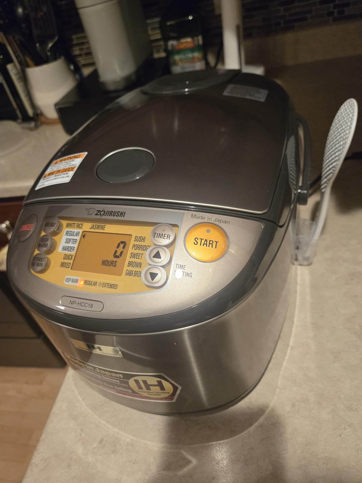 Zojirushi NP-HCC10XH Induction Heating System Rice Cooker and Warmer, 5.5-Cup, Stainless Dark Gray customer photo 2