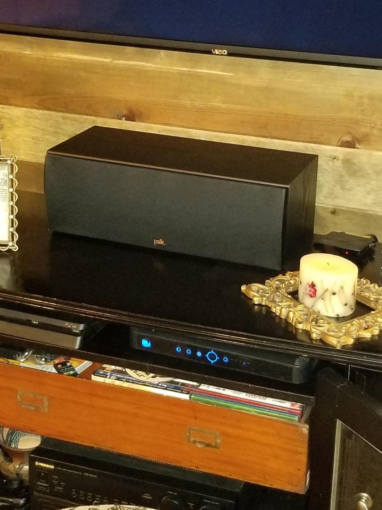 Polk Audio T30 Home Theater Center Channel Speaker, 100W Single, Black customer photo 2