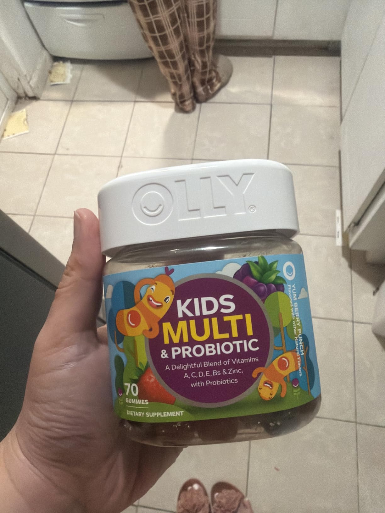 OLLY Kids Multivitamin & Probiotic Gummy, Digestive Support - 70 Count customer photo 2