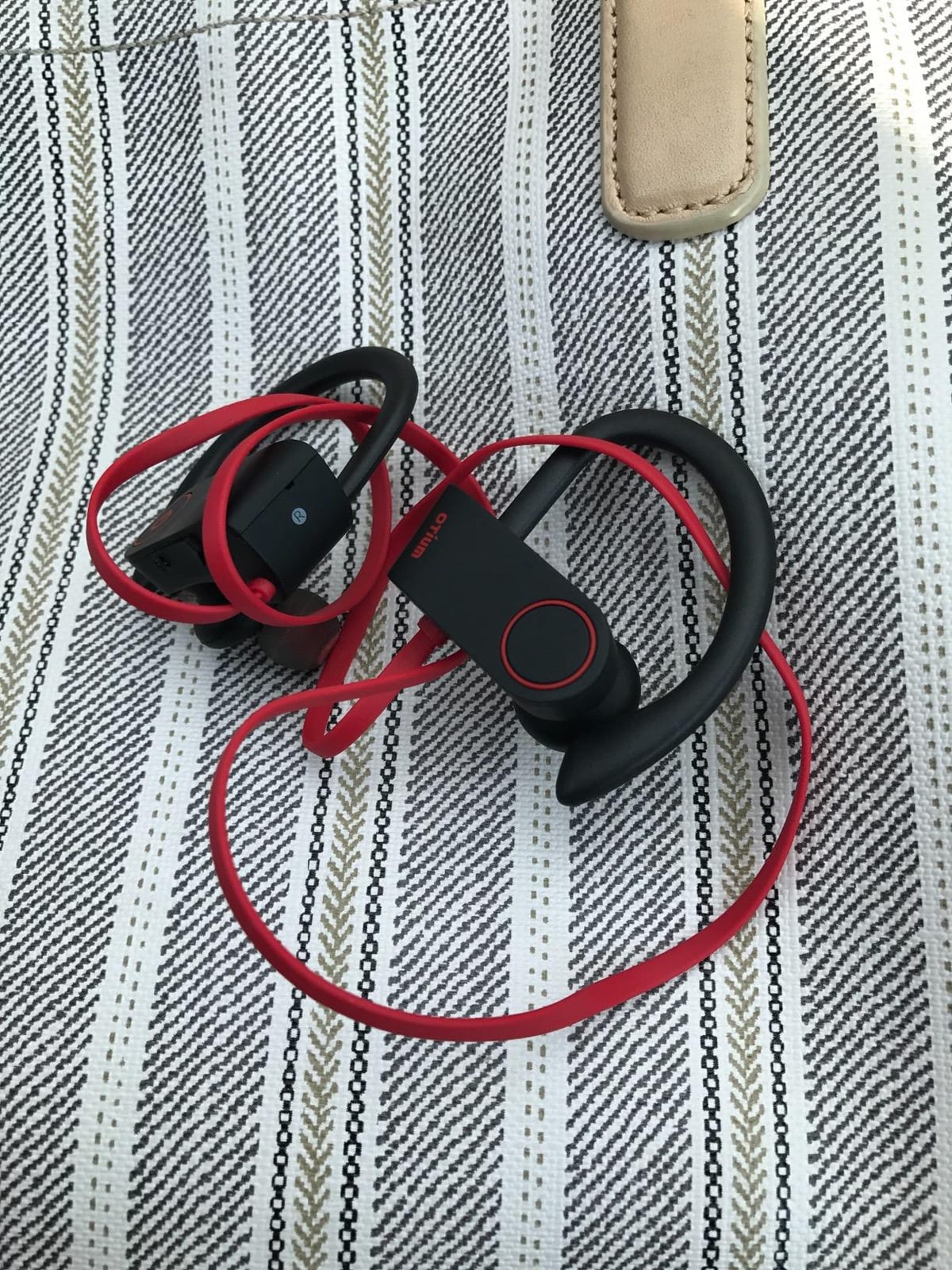 Otium Bluetooth Headphones,Wireless Earbuds IPX7 Waterproof Sports Earphones with Mic HD Stereo Sweatproof in-Ear Earbuds Gym Running Workout 15 Hour Battery Sound Isolation Headsets customer photo 1