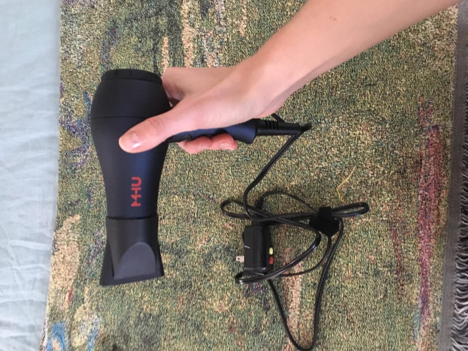 Professional Mini Travel Hair Dryer for RV 1000 Watts Ceramic Ionic Blow Dryer for Kids Plus Concentrator, Black customer photo 2