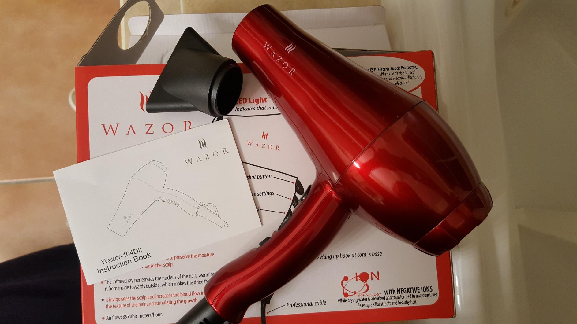 Mini Lightweight Hair Dryer for Pour Painting & RV Compact Travel Blow Dryer for Kids 1000W Ionic Dryer with Concentrator, Cool Shot Button customer photo 2