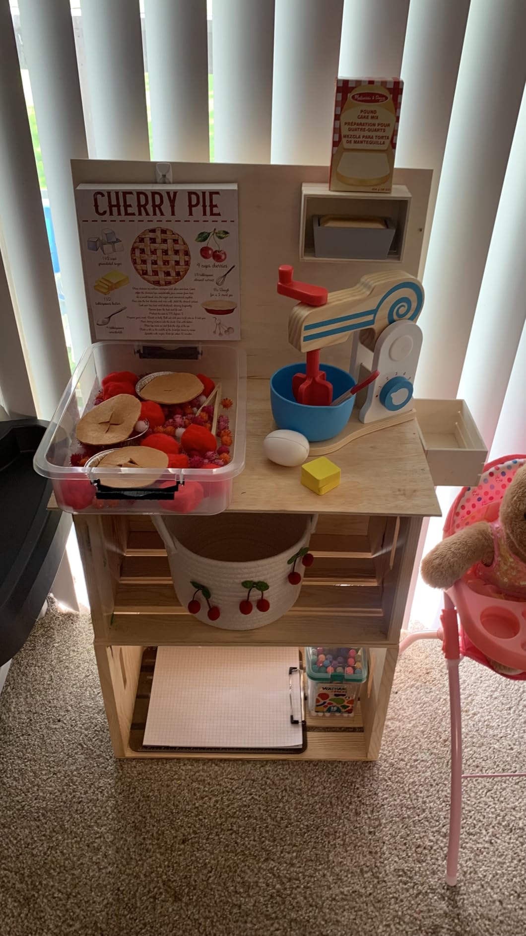 Melissa & Doug Wooden Make-a-Cake Mixer Pretend Play Baking Set customer photo 1