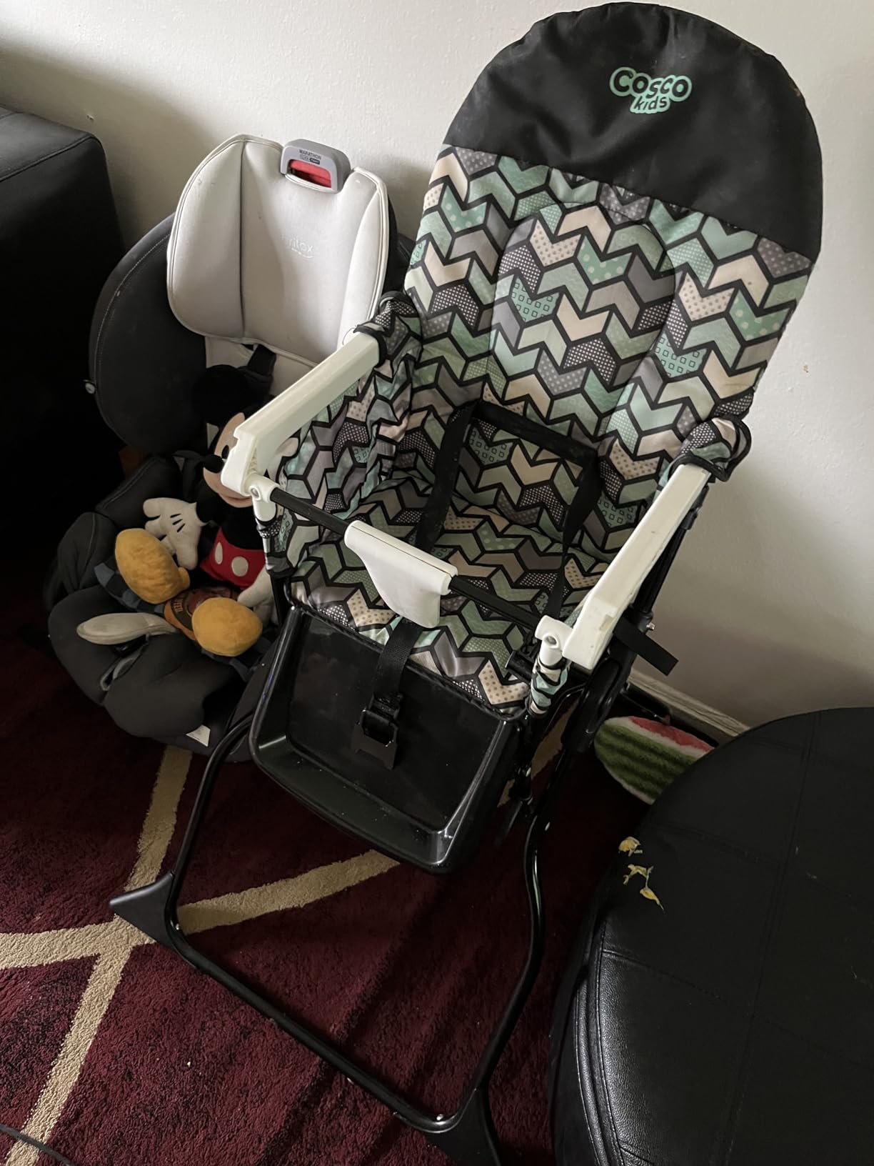 Cosco Kids Highchair for Baby, Simple Foldable High Chair, Convenient, Lightweight, and Compact Design, Flower Garden customer photo 2