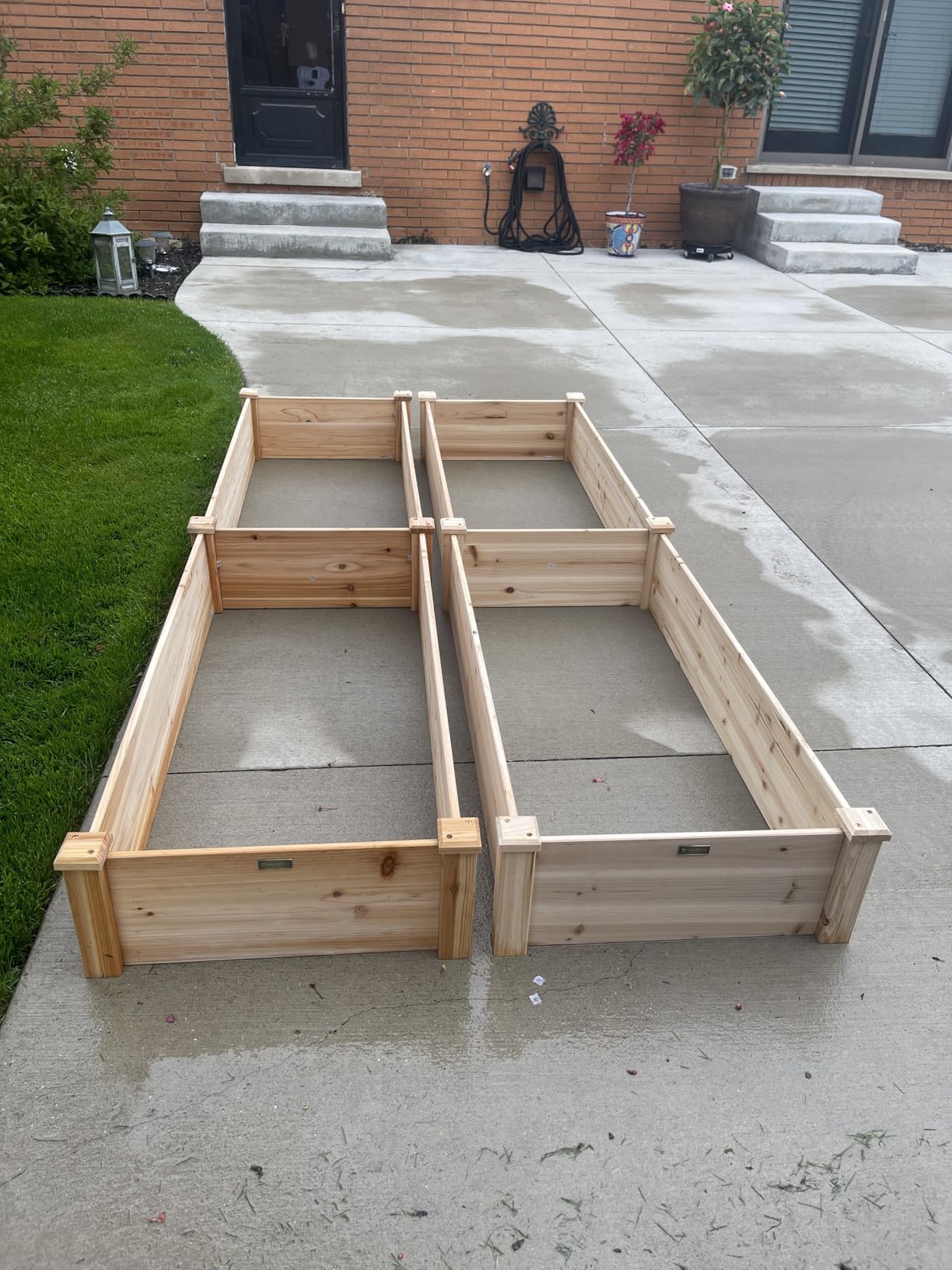 Best Choice Products 8x2ft Outdoor Wooden Raised Garden Bed Planter for Vegetables, Grass, Lawn, Yard - Natural customer photo 1