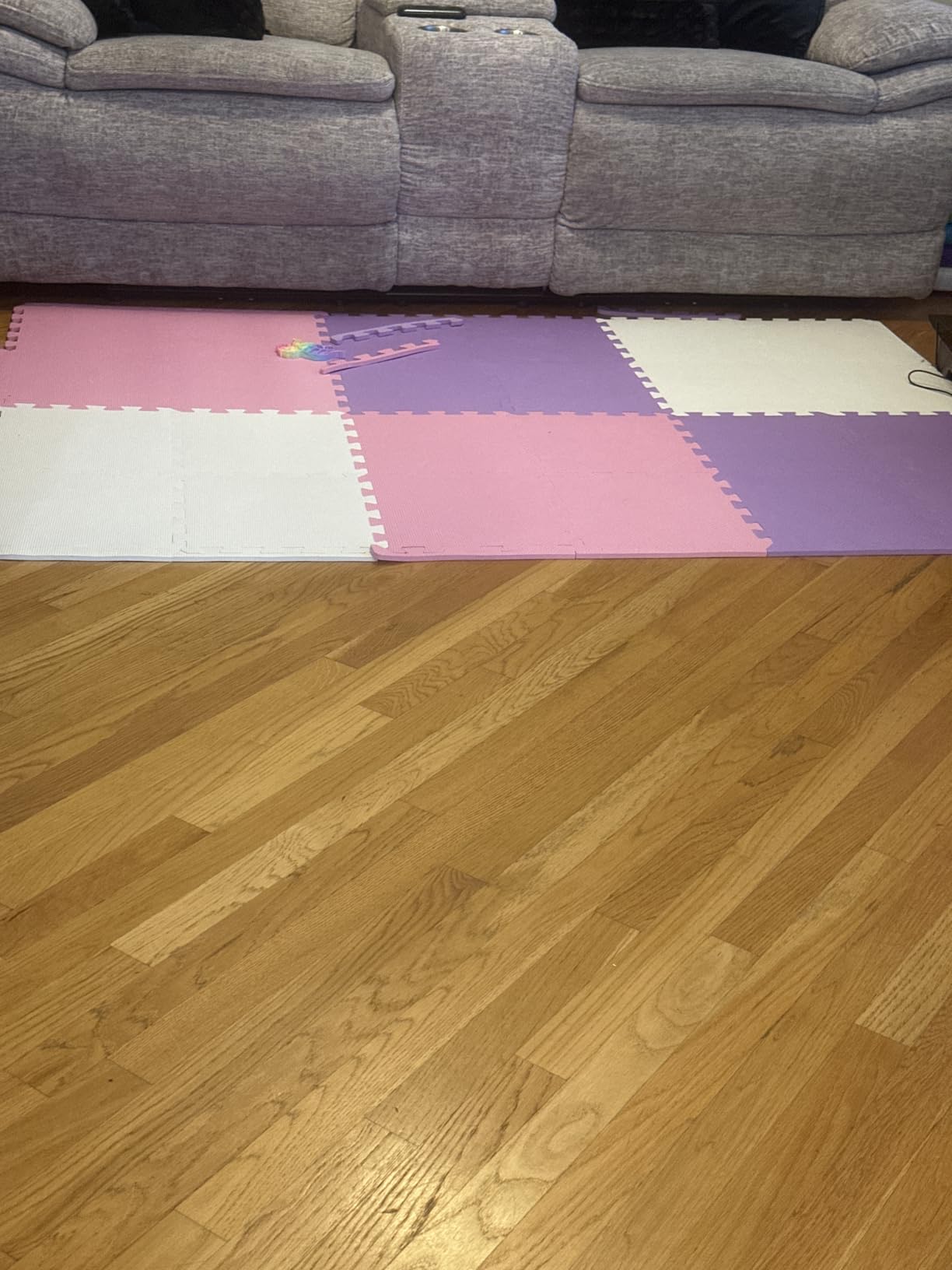 BalanceFrom Foam Floor Tiles for Kids - Non-Toxic Comfortable Baby Play Mat and Interlocking Foam Tiles for Crawling & Development, Soft Play Mat for Babies, 36 Tiles Cover 36 SQ SF customer photo 1