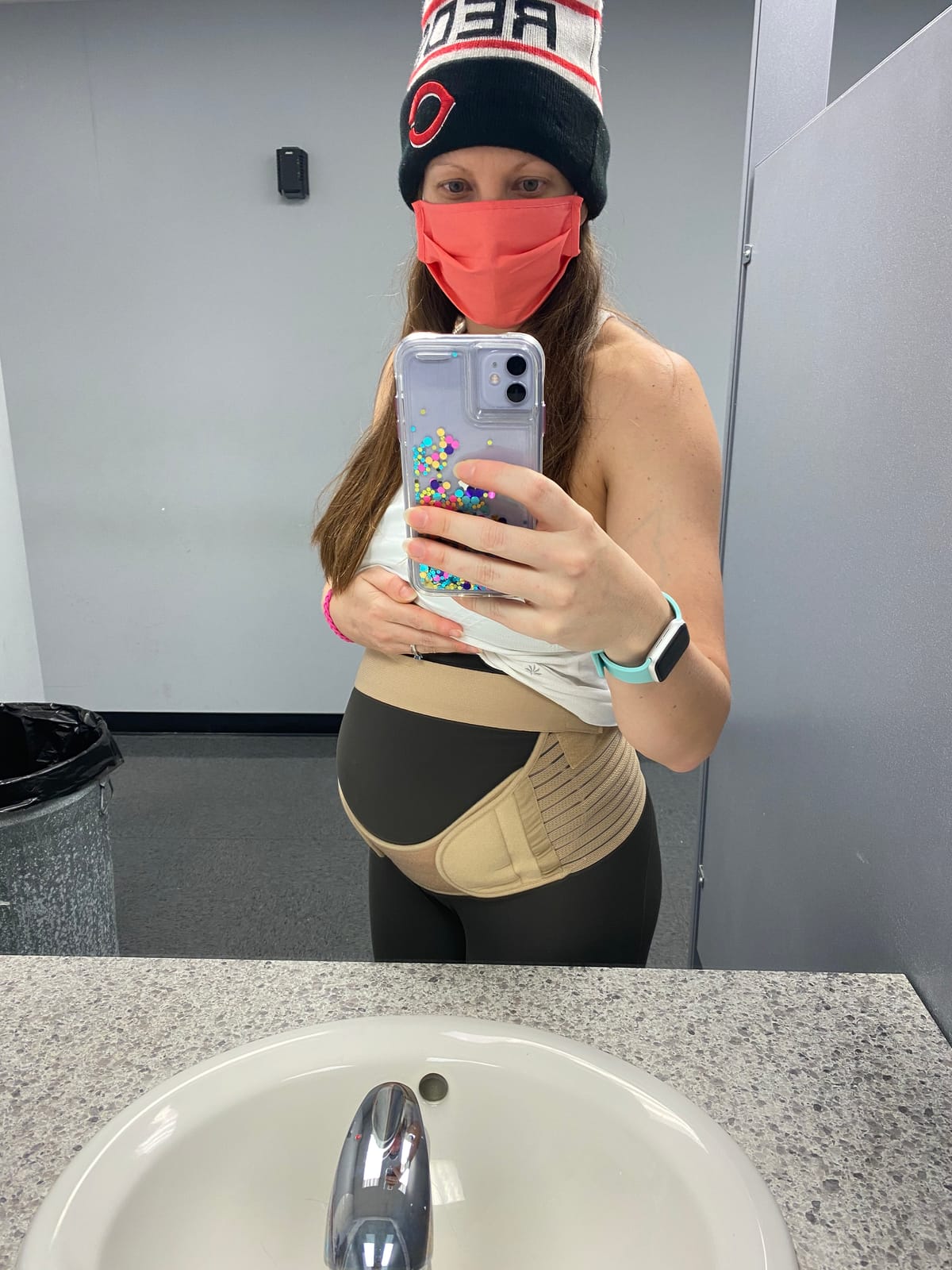 NeoTech Care Pregnancy Belly Band, Maternity Belt, for Pregnancy Belly Support, Back/Pelvic Support (Size M, Black Color) customer photo 1