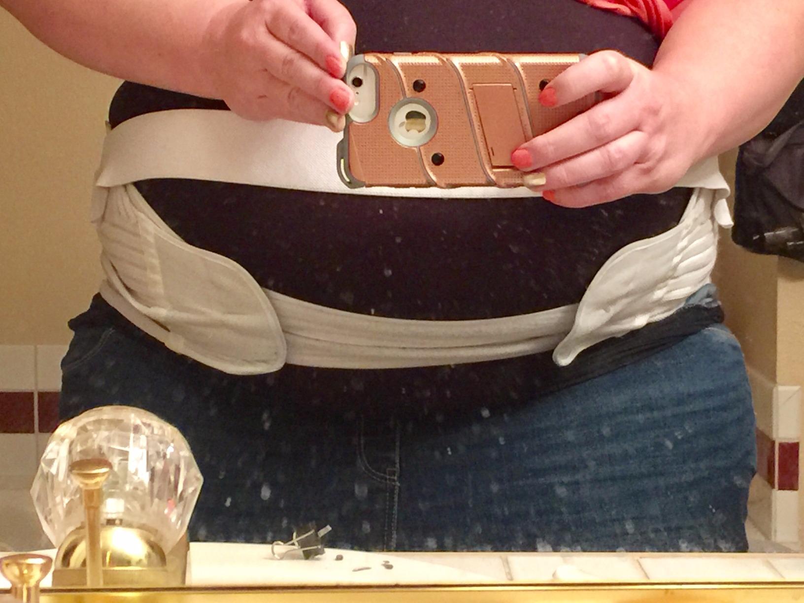 FlexGuard Pregnancy Belly Support Band - Maternity Belt & Brace for Pregnant Women, Bump Sling for Pelvic, Abdominal and Lower Back Pain Relief with Fully Adjustable Strap, Plus Size, XXXL customer photo 1