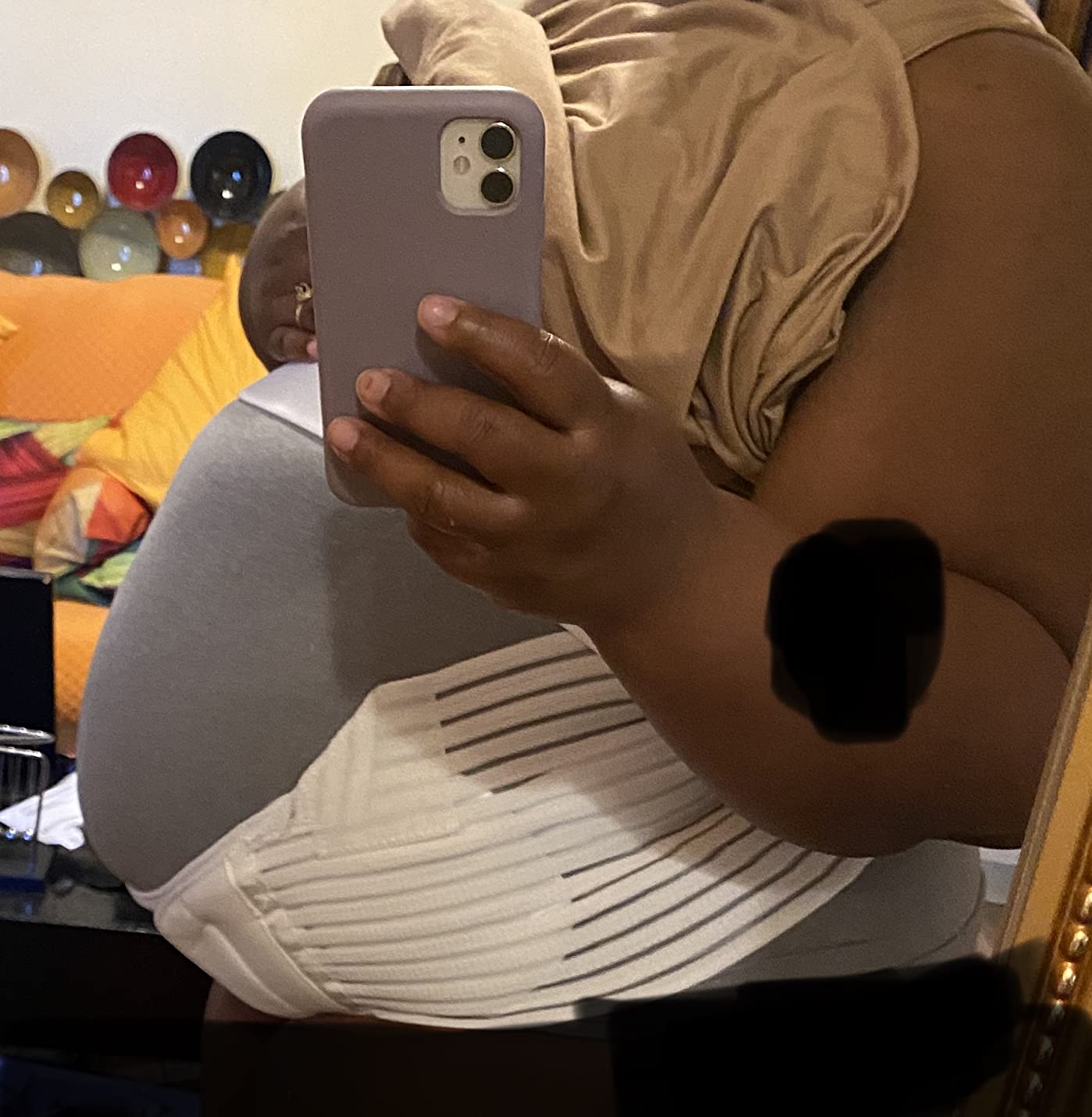 FlexGuard Pregnancy Belly Support Band - Maternity Belt & Brace for Pregnant Women, Bump Sling for Pelvic, Abdominal and Lower Back Pain Relief with Fully Adjustable Strap, Plus Size, XXXL customer photo 2