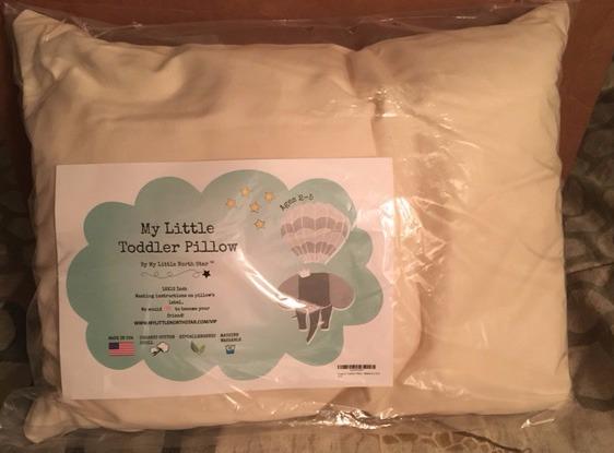 Toddler Pillow with Pillowcase - 13x18 Soft Organic Cotton Toddler Pillow for Sleeping - Washable Nap Pillow - Travel Pillow for Kids - Toddler Sleeping Pillow Toddler Bedding (White) customer photo 2