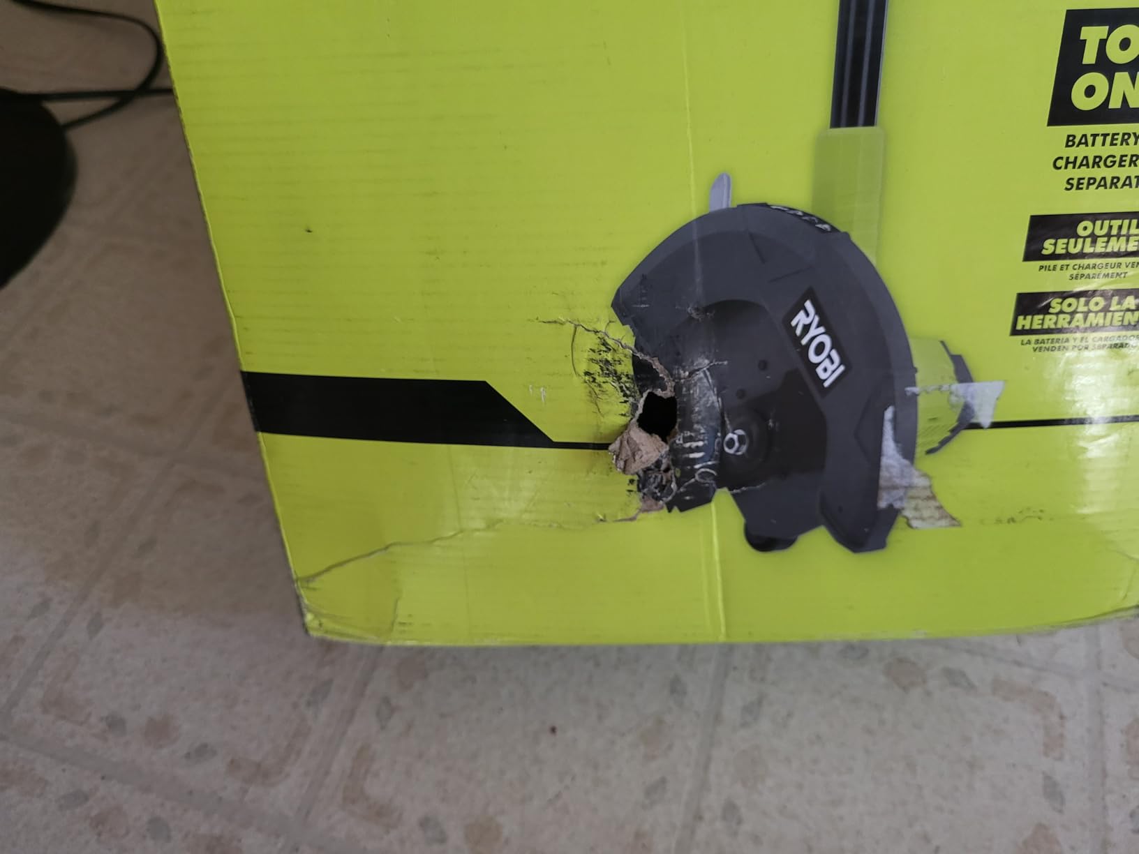 RYOBI ONEAND 18V 9 in. Cordless Battery Edger Tool ONLY P2300BTL customer photo 2
