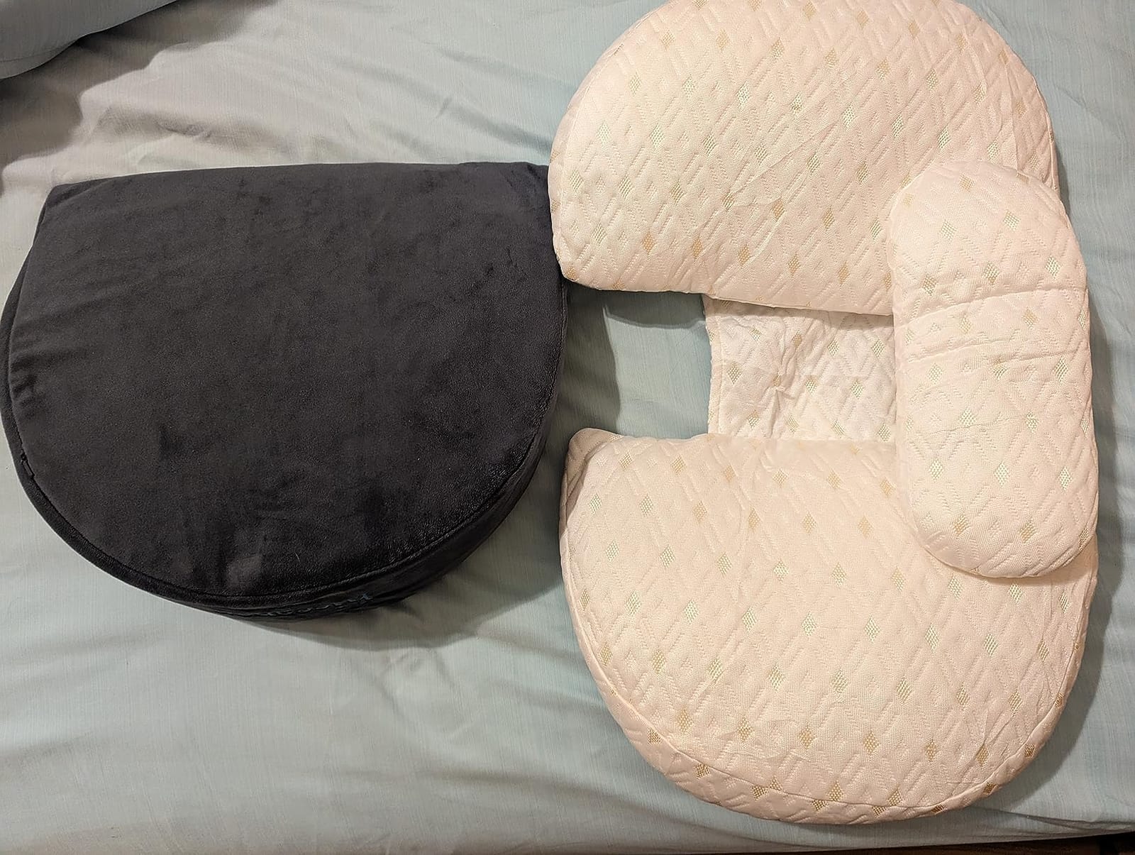 Hiccapop Pregnancy Wedge Pillow, Maternity Pillow Support Belly, Legs, Back customer photo 1