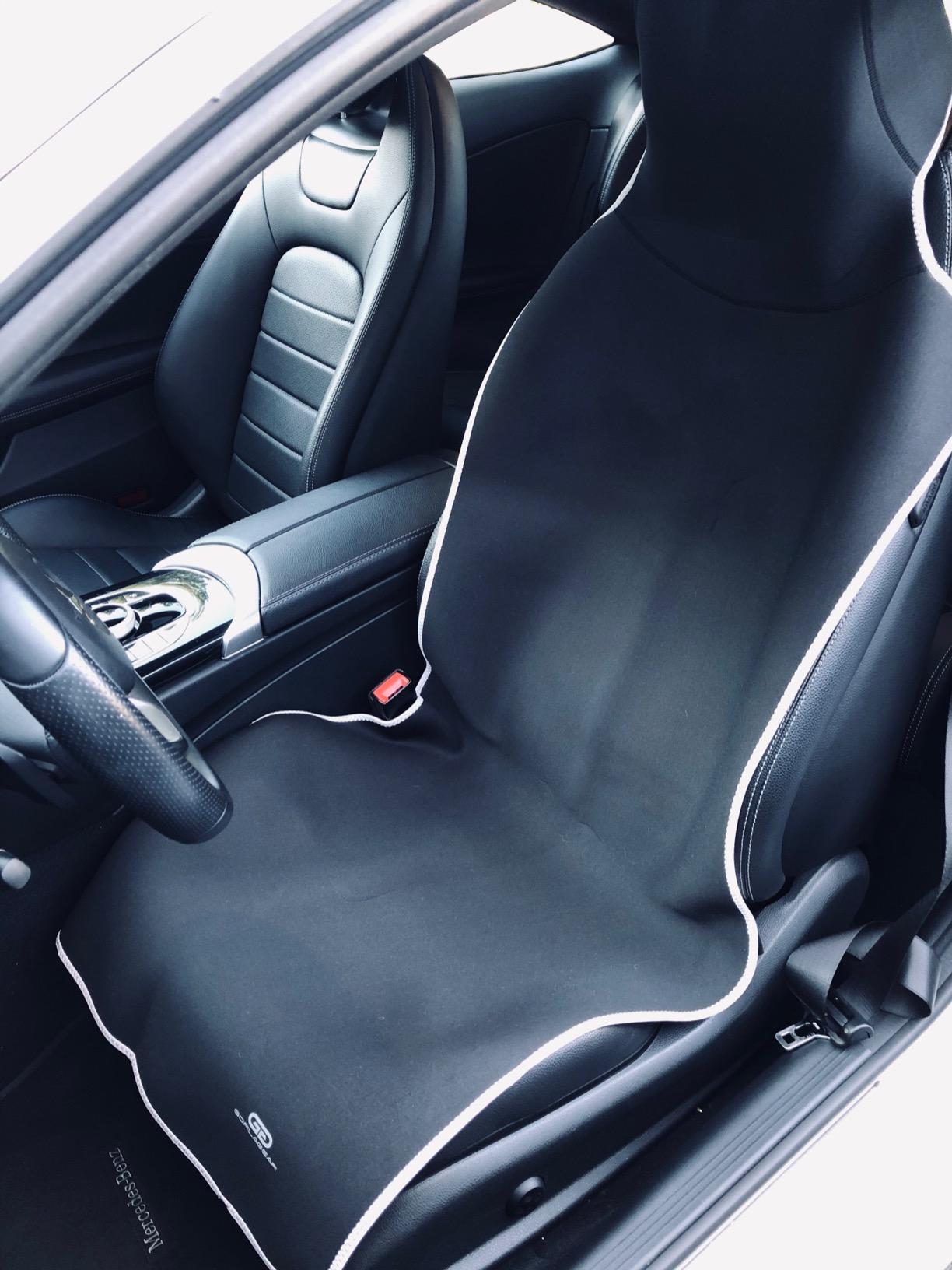 Gorla Gear Black Premium Universal Fit Waterproof Stain Resistant Car Seat Cover Neoprene Non-Slip Bucket Seat Dog Sweat Proof Protector Save Your Leather Cloth Seats Van Truck SUV Auto Sedan customer photo 1